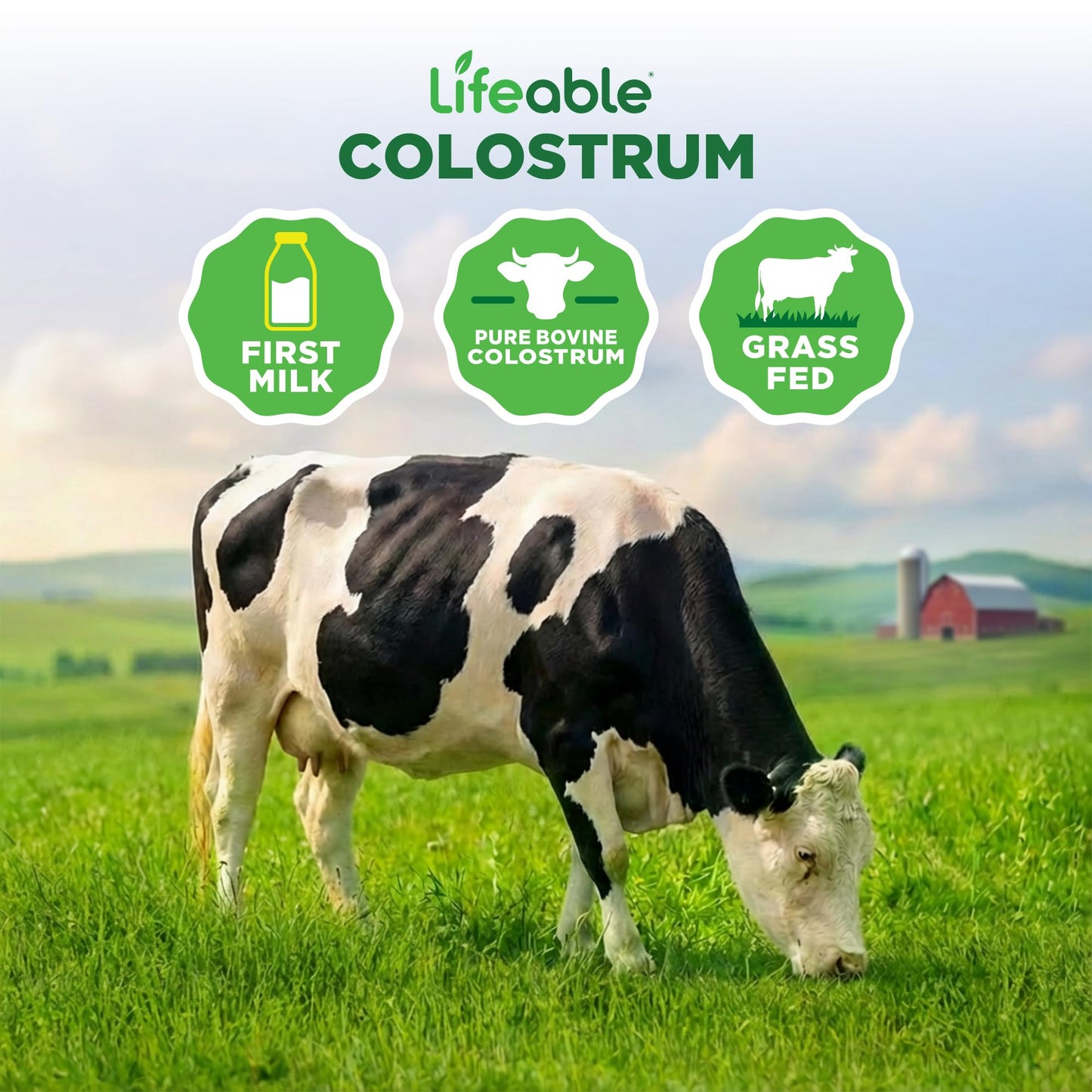 Lifeable Bovine Colostrum Powder 2.1 Ounce (Pack of 1)