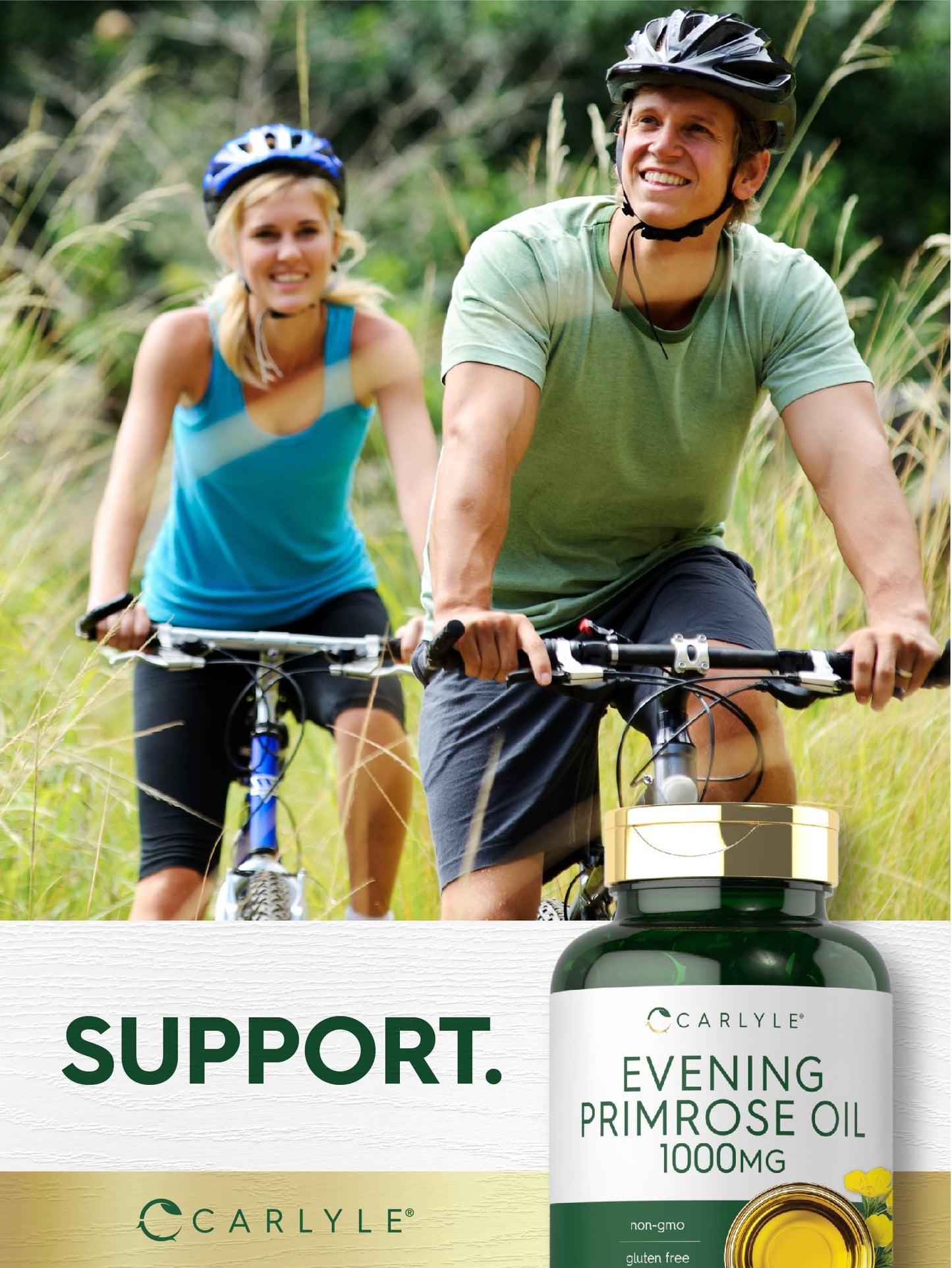 Carlyle Evening Primrose Oil Supplement 1000mg Softgels 80