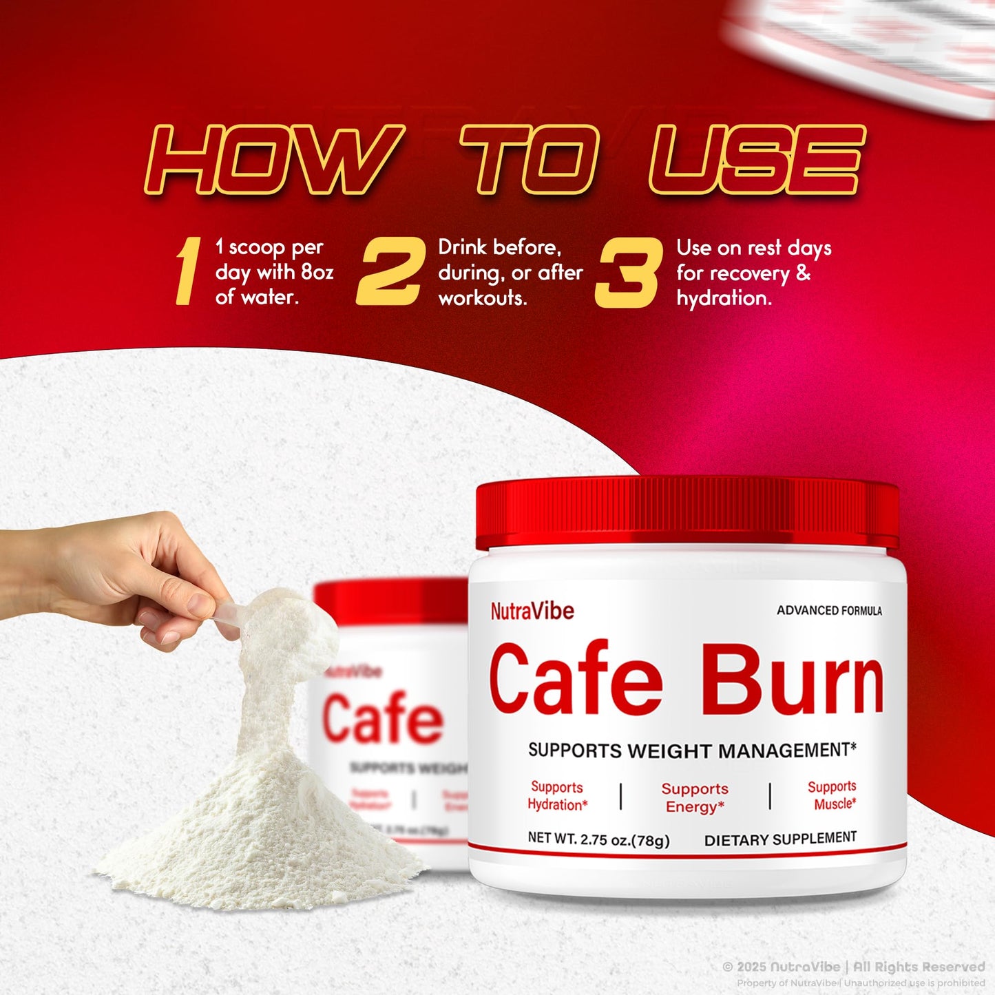 NutraRize Cafe Burn Powder 2.75 Ounce