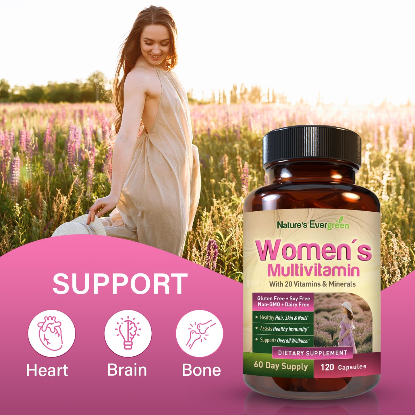 Nature's Evergreen Completely Women's Multivitamins & Multiminerals Capsules, 120 Count
