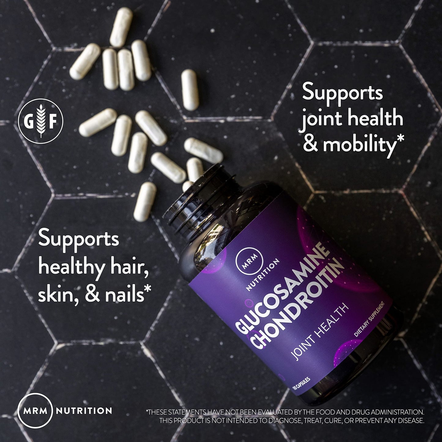 MRM Glucosamine 1500mg & Chondroitin Sulfate 1200mg Capsules, 90 Count