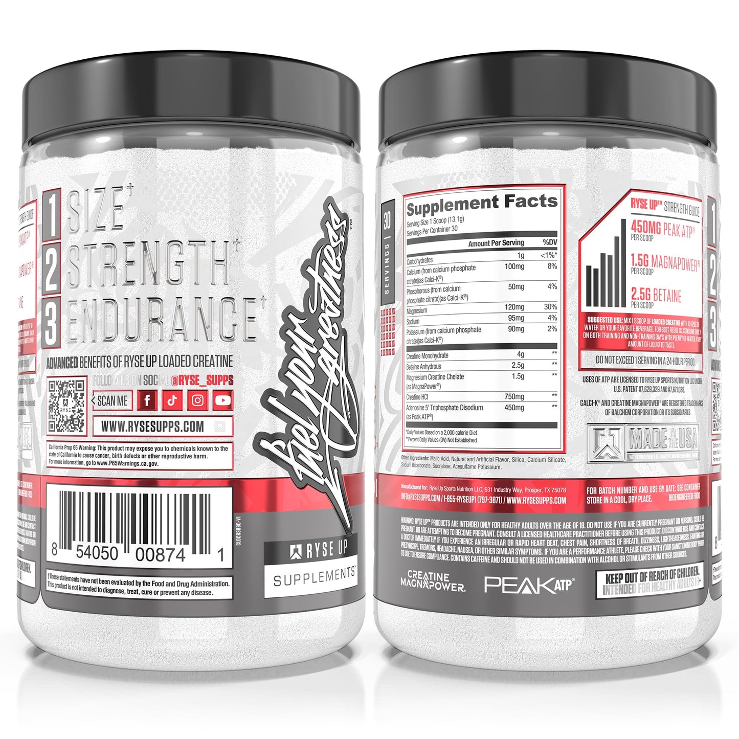 RYSE Up Supplements Loaded Creatine Powder 11.32 Ounce