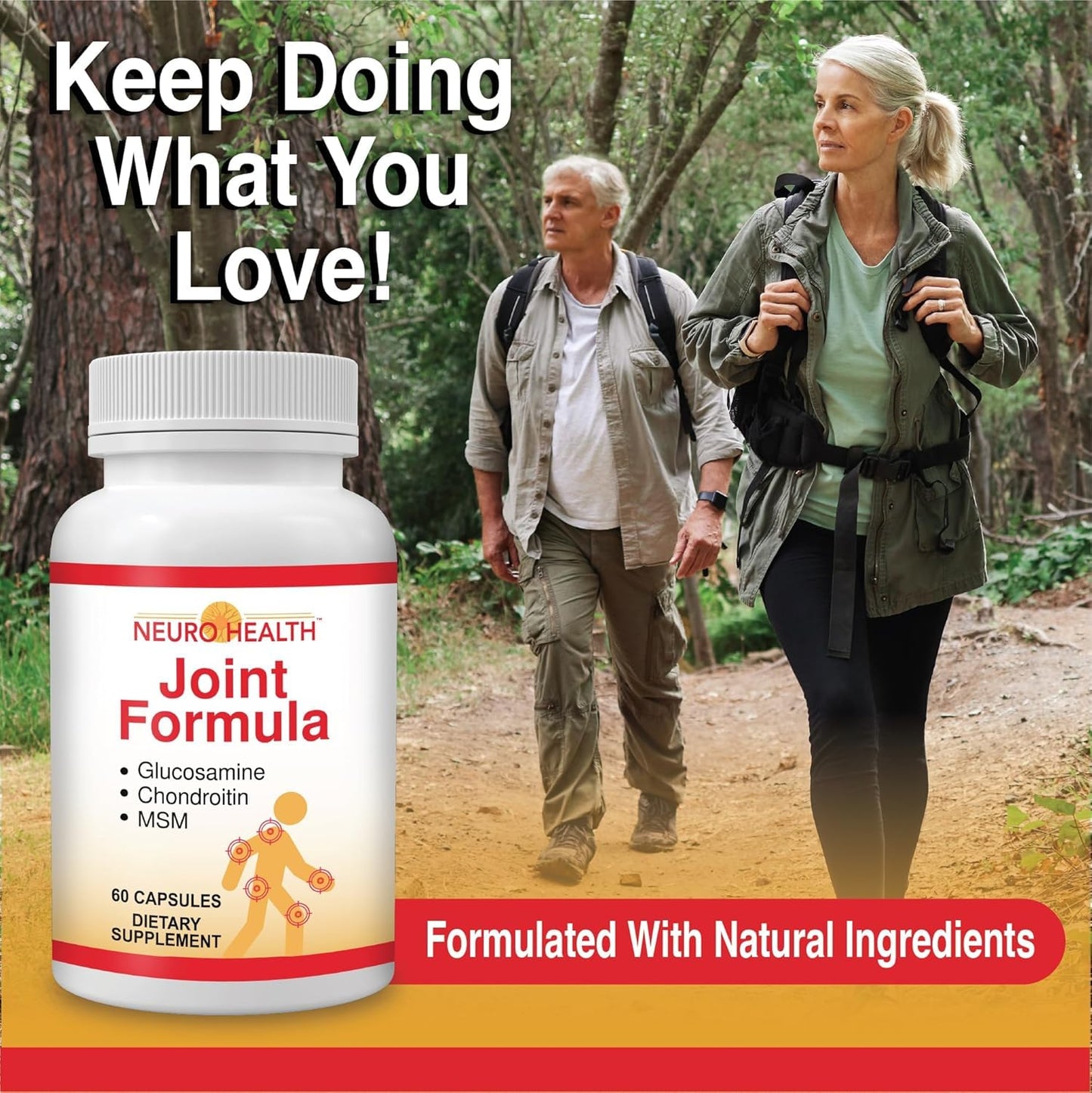 Neuro Health Joint Formula with Glucosamine, Chondroitin and MSM Capsules, 60 Capsules
