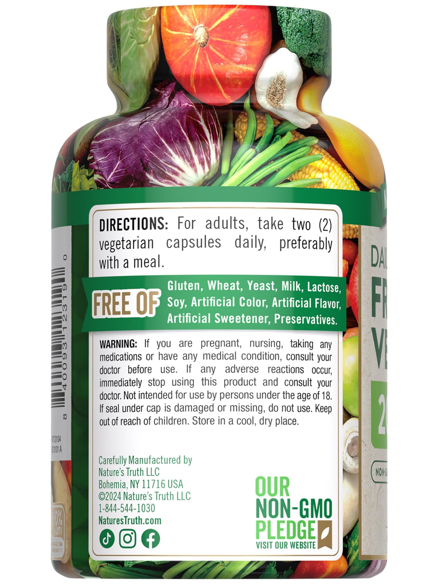 Nature's Truth Fruit and Veggies Supplement Capsules 120