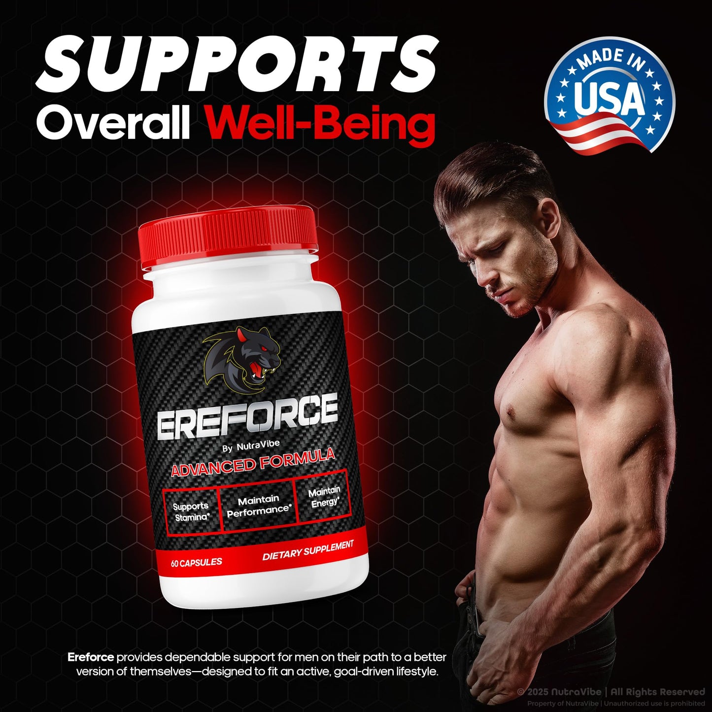 NutraVibe Ereforce Advanced Daily Formula Capsule 300 Capsules