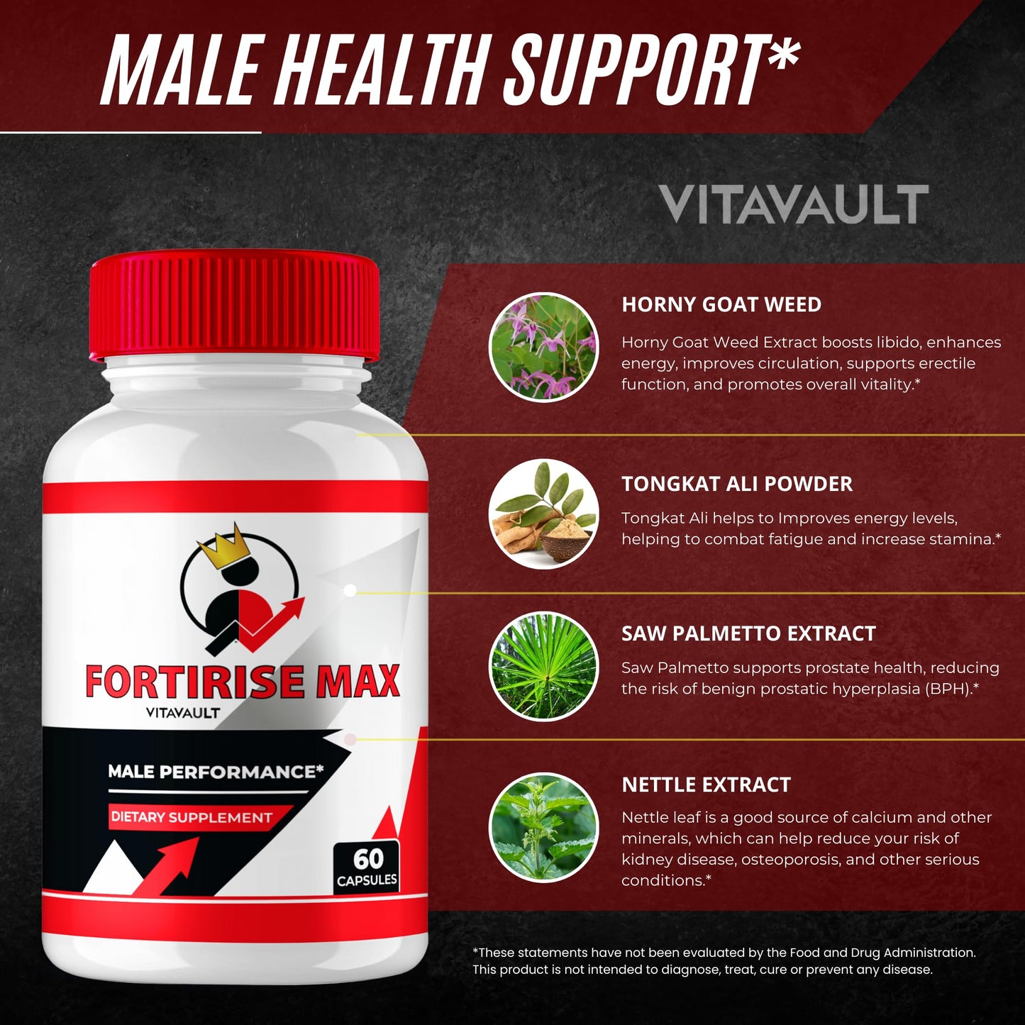Vitavault Fortirise Max Capsules 180 Count