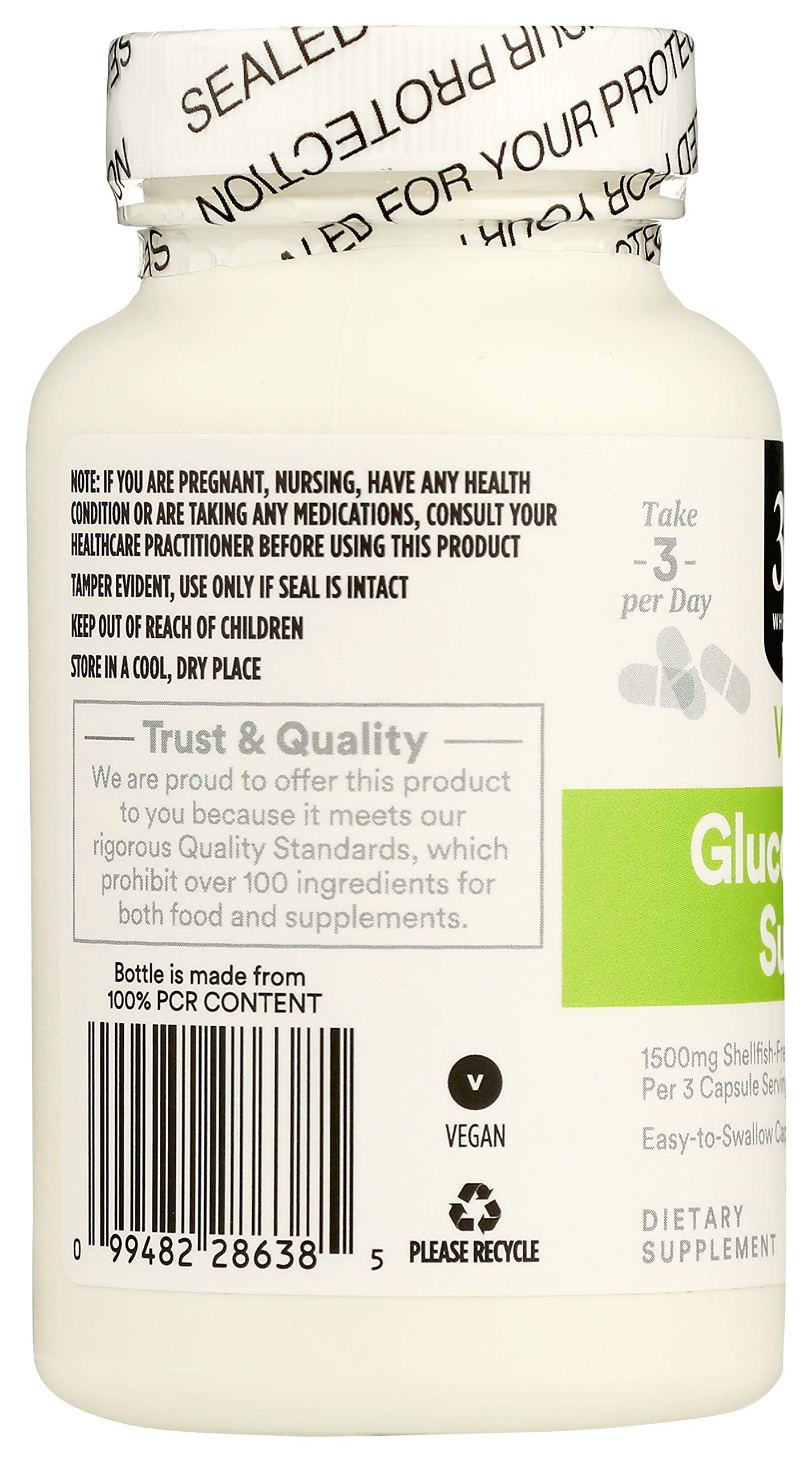 365 by Whole Foods Market Glucosamine Sulfate 1500 mg Capsules 180 Count