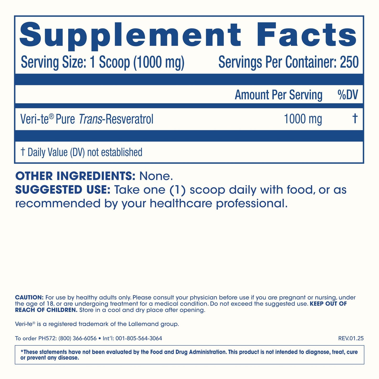ProHealth Trans Resveratrol Powder 8.8 oz