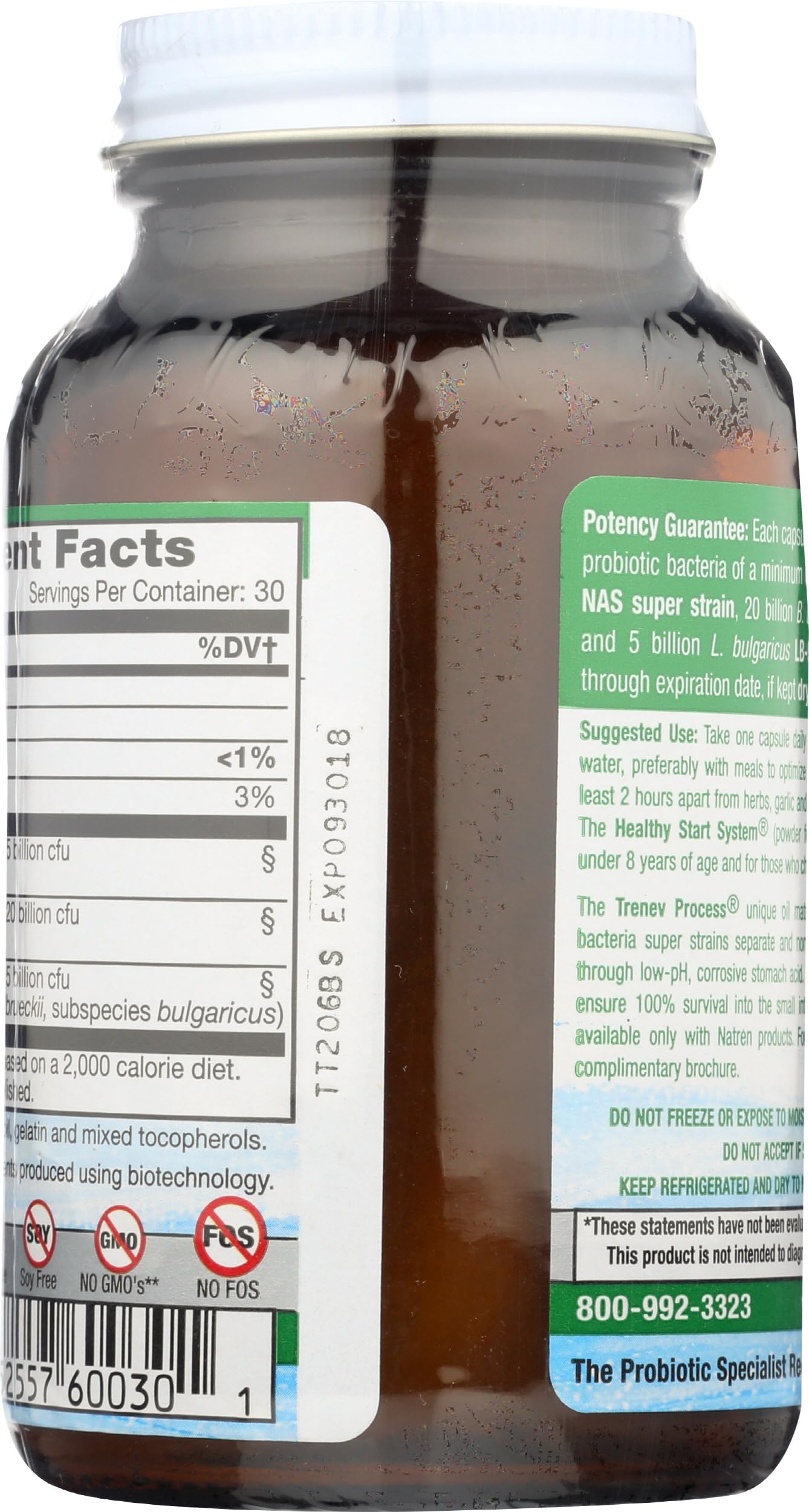 Natren Healthy Trinity Probiotics Capsule 30 Count