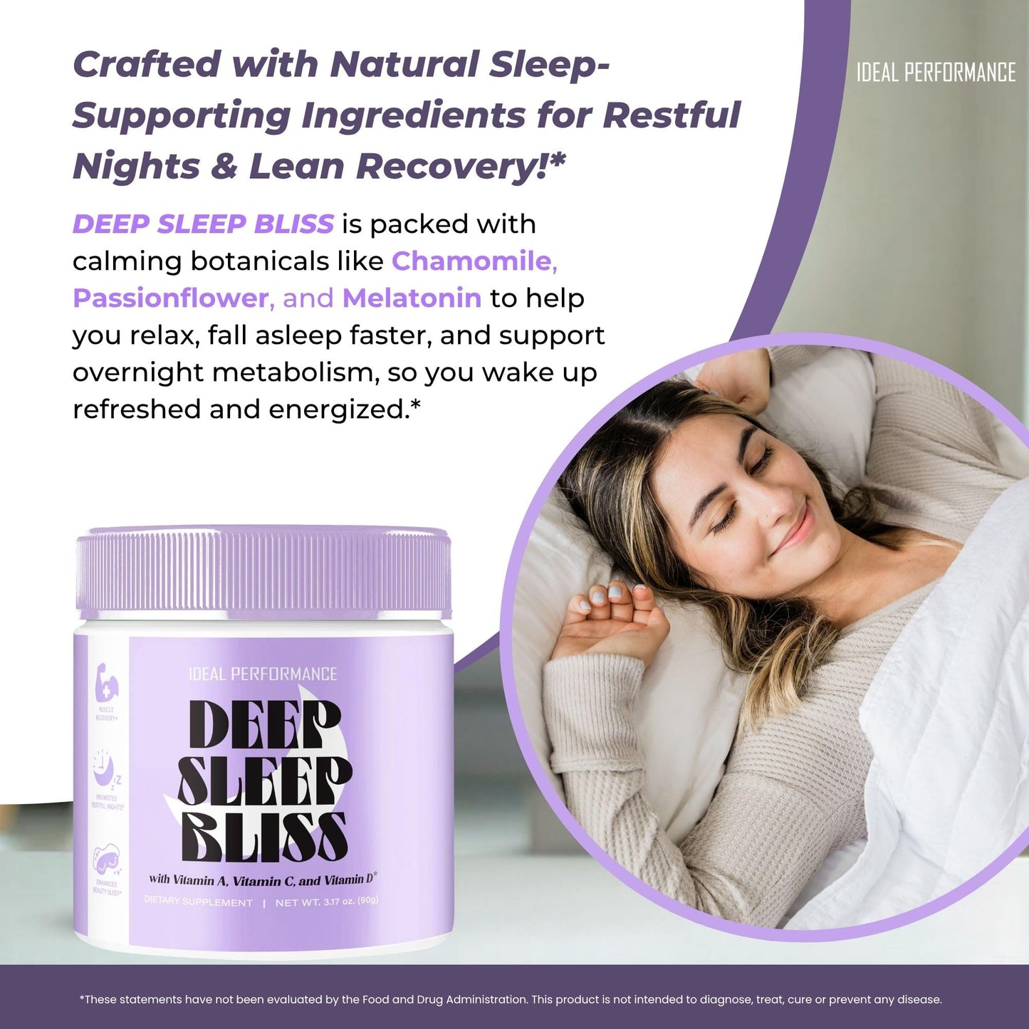 IDEAL PERFORMANCE Deep Sleep Bliss Powder 4-Count
