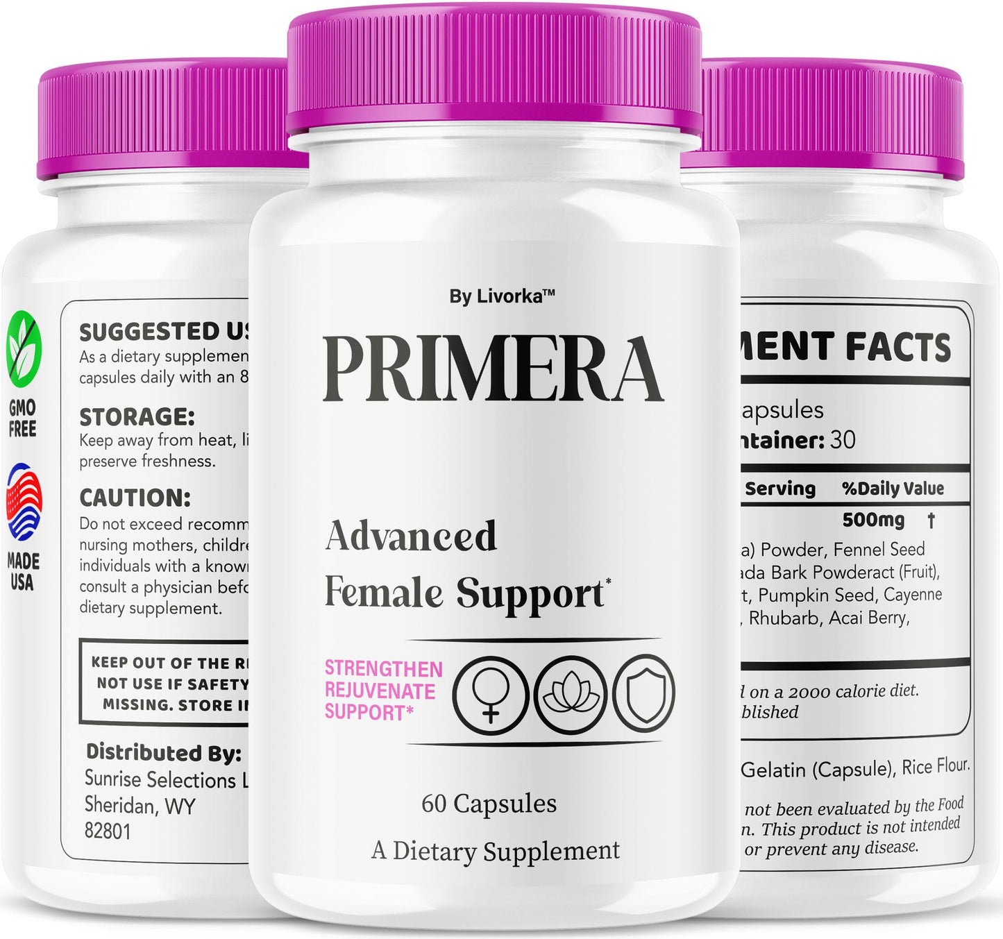 LIVORKA Primera Advanced Female Support Capsule, 120 Capsules