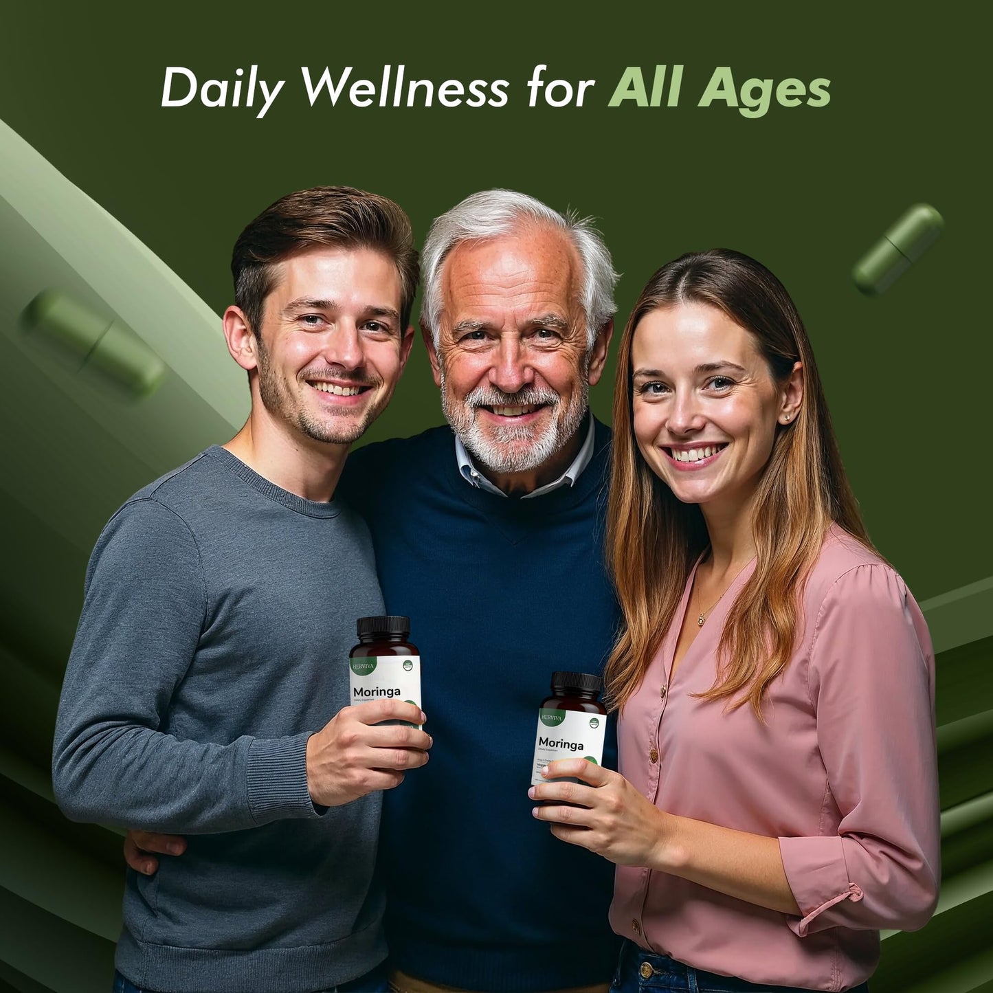 HERVIVA Moringa Capsules 120 Count
