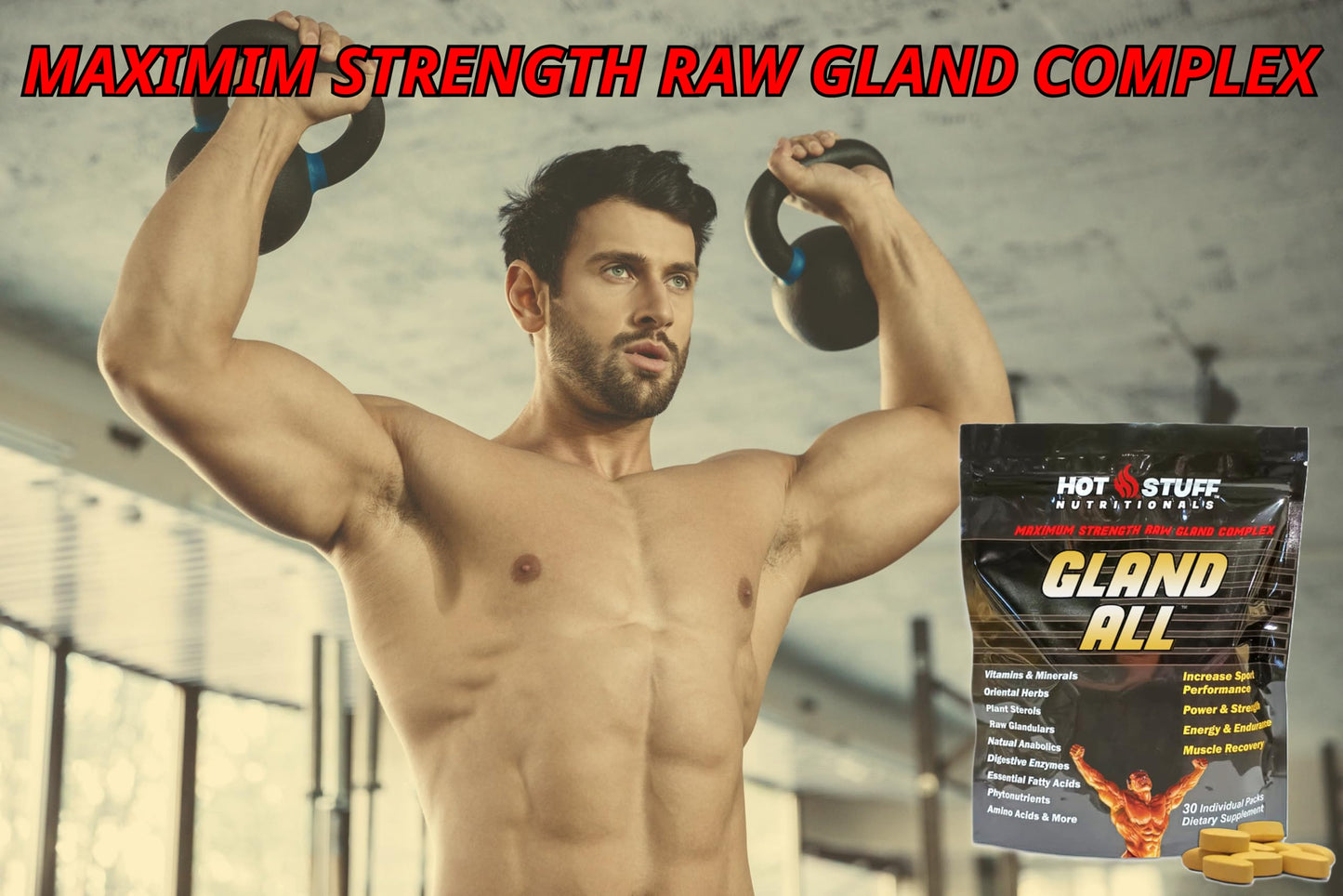 Hot Stuff Nutritionals Gland All-Raw Gland Complex Tablet 30 Tablets