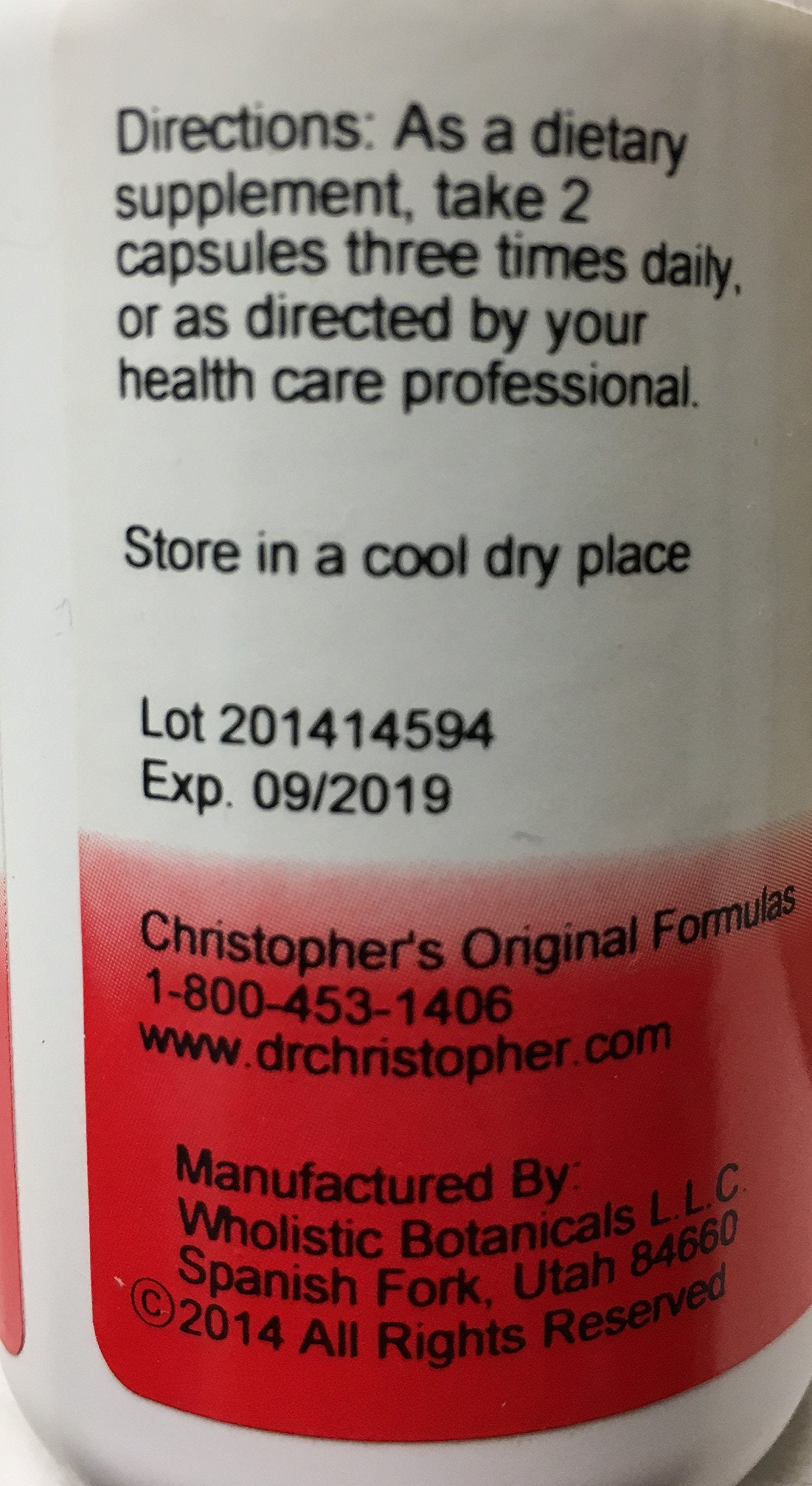 Christopher's Original Formulas Liver Transition Formula – Gentle Herbal Liver Cleanse, 450 mg, 100 Vegetarian Capsules
