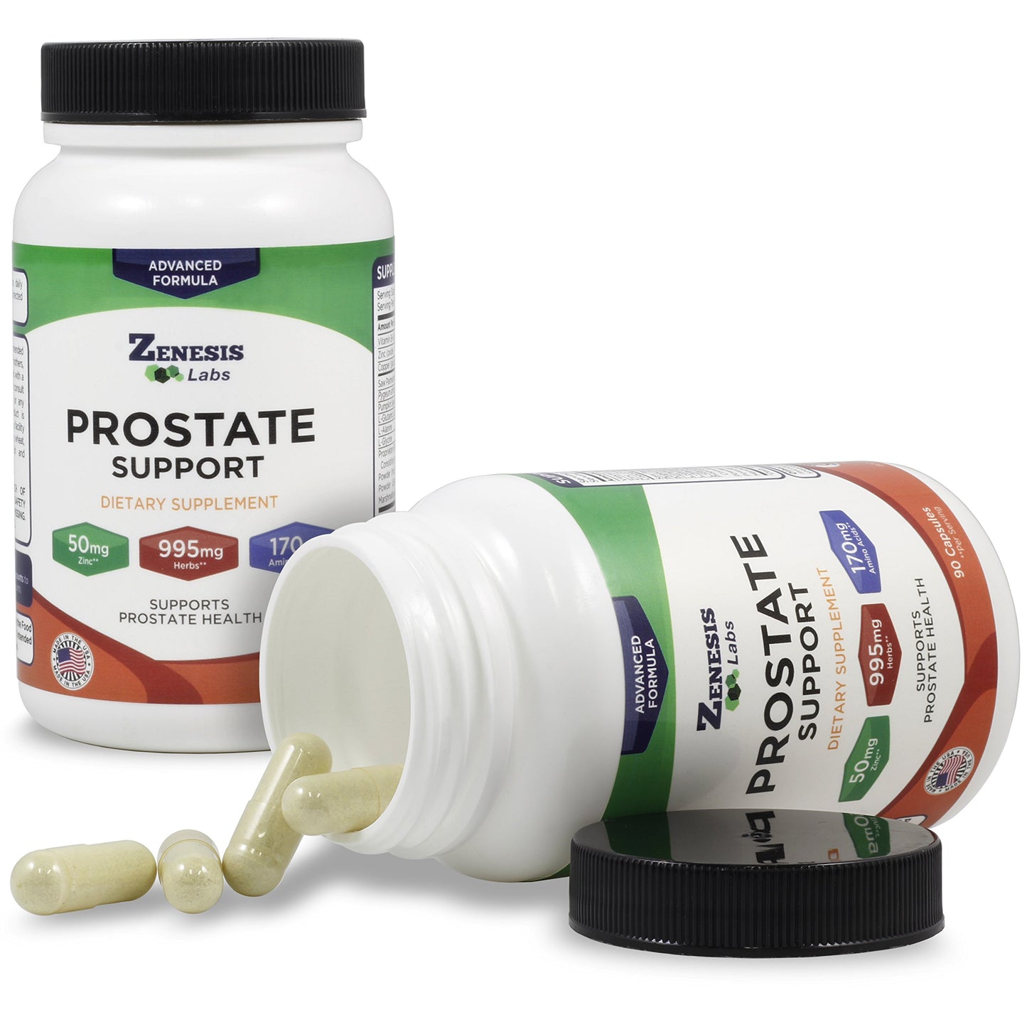 Zenesis Labs Prostate Health with Saw Palmetto Capsules, 90 Count