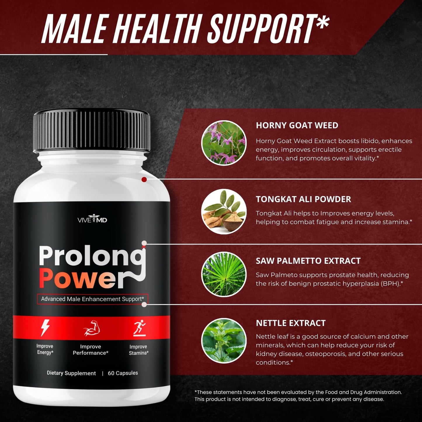 Wellnessesity Prolong Power Capsules, 60 Count