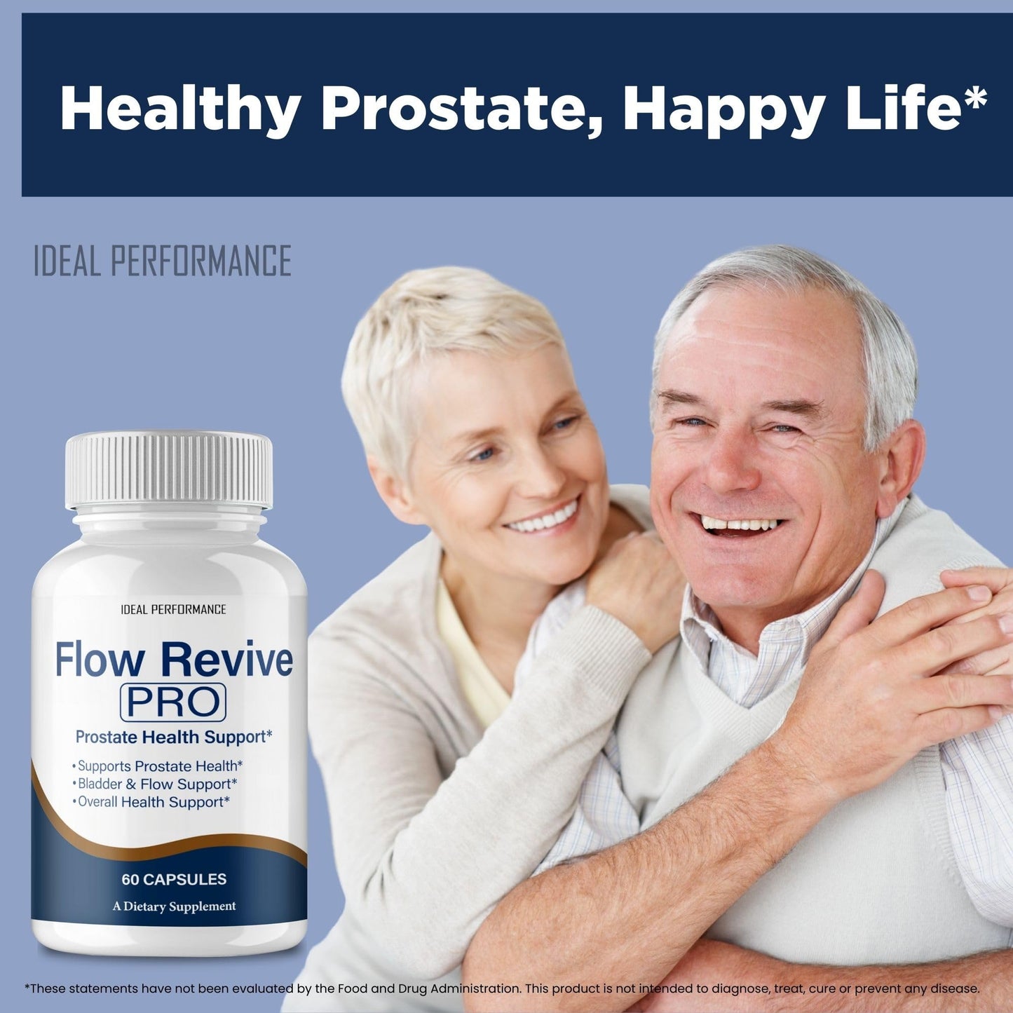 Ideal Performance Flow Revive Prostate Supplement Capsules, 60 Capsules