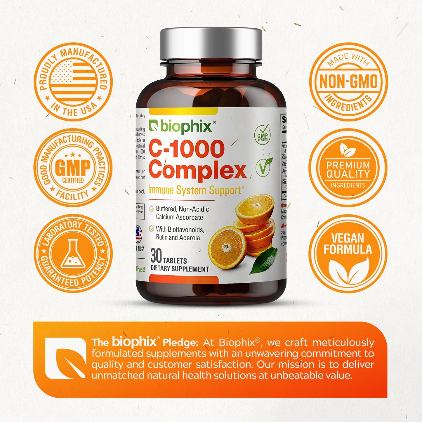 biophix Vitamin C-1000 mg Tablet, 30 Tablets