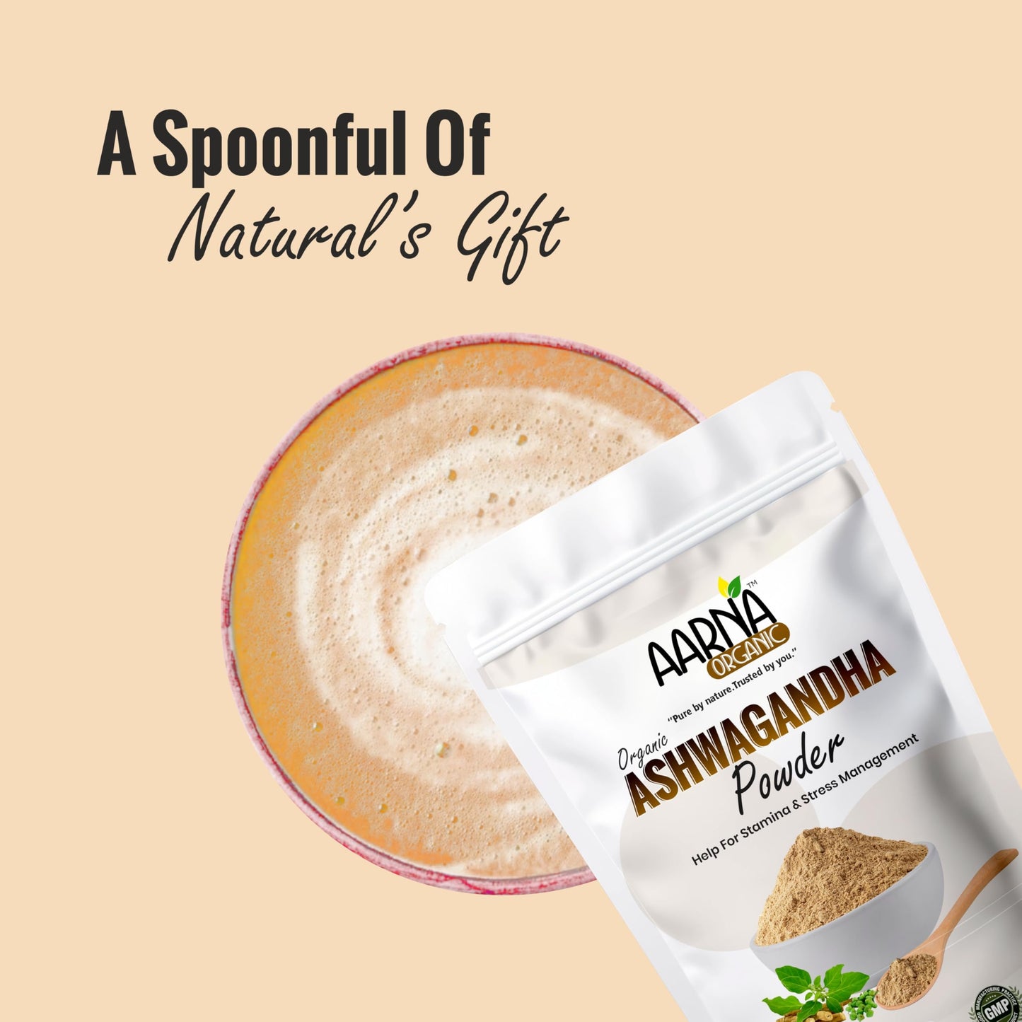 AARNA ORGANIC Ashwagandha Powder 8 Ounce