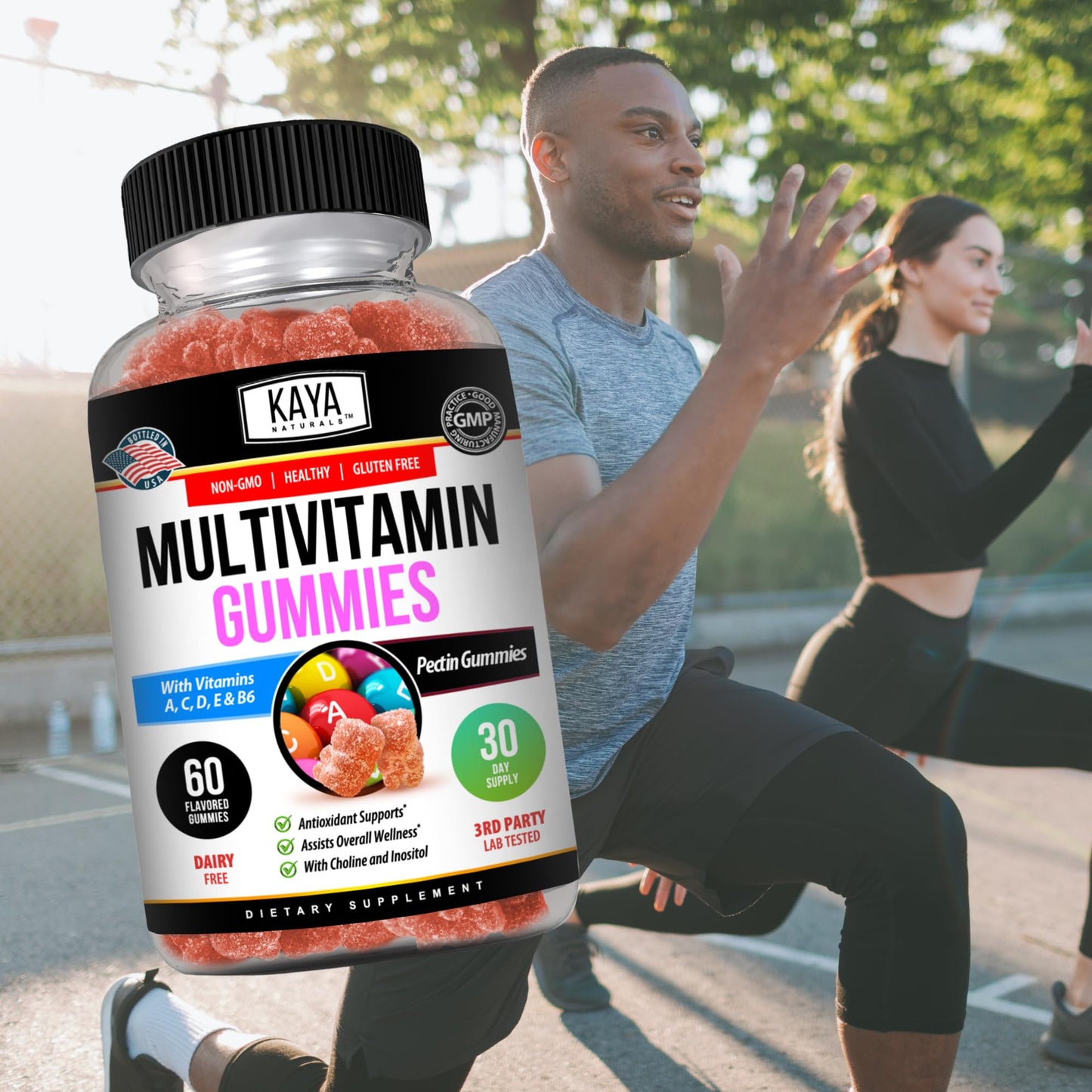 Kaya Naturals Adult Multivitamin Gummy, 60 Gummies