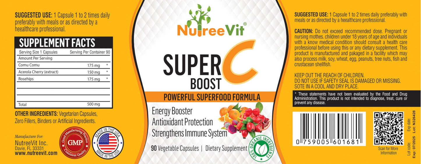 NutreeVit Vitamin C Powder 320 Count