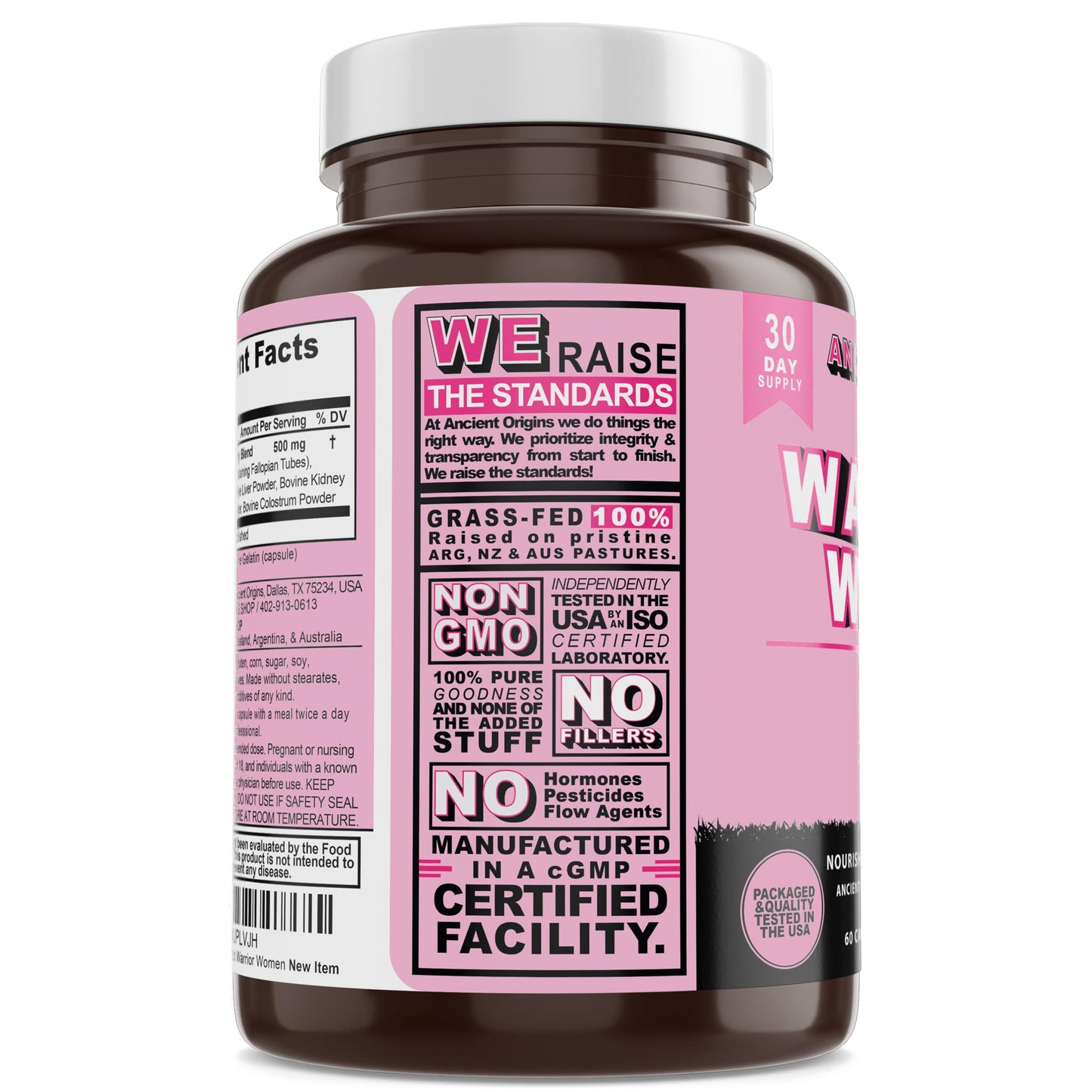 Ancient Origins Women’s Beef Organ Complex Capsule, 60 Count