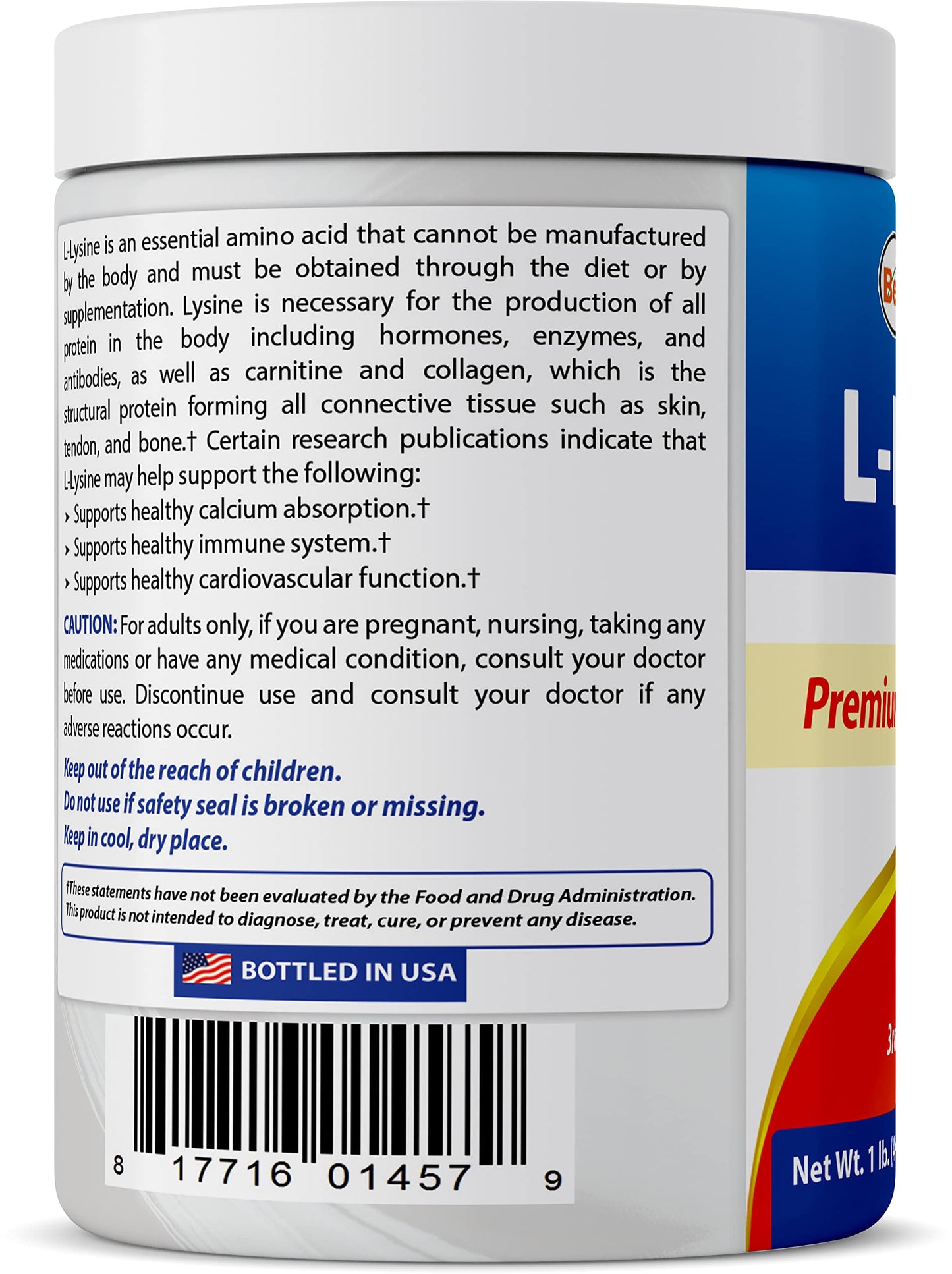 Best Naturals Lysine Powder 48