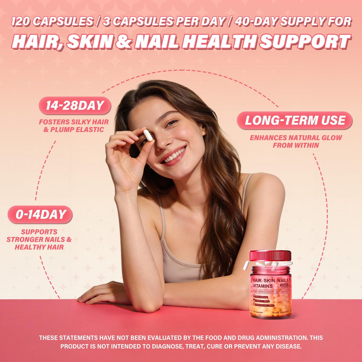 Kereeao Hair Skin and Nails Vitamins Capsule 120 Capsules