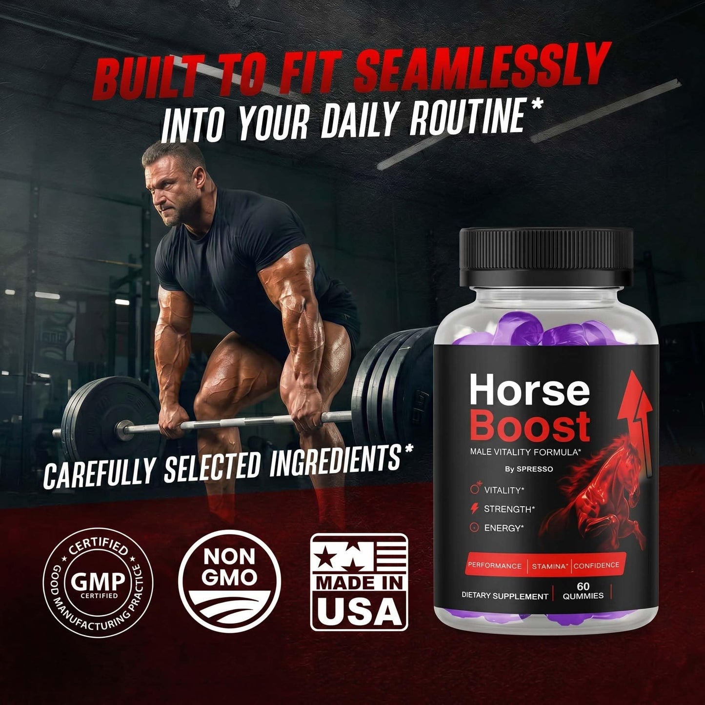 SPRESSO Horse Boost Gummies 120 Gummies