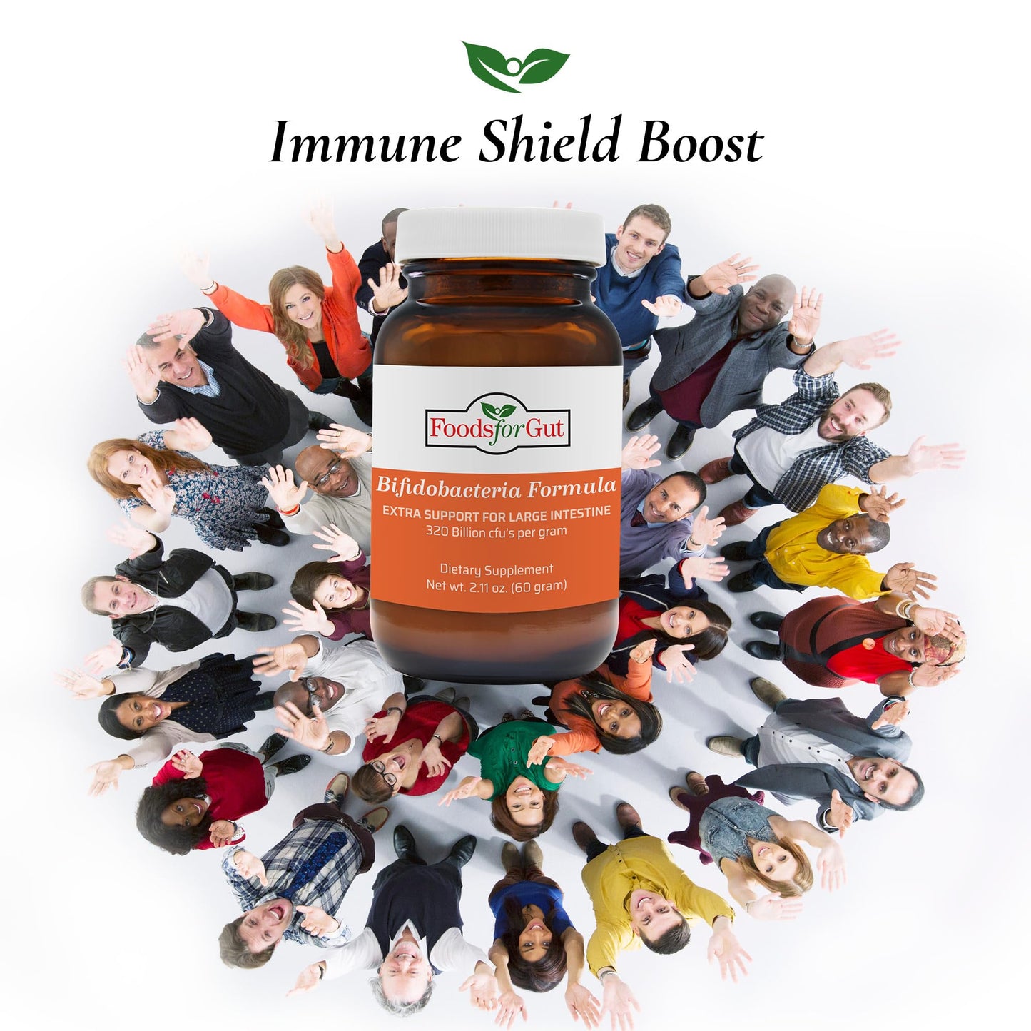 Foods For Gut Bifido Formula 320 Billion CFU Powder 3.52 Ounces