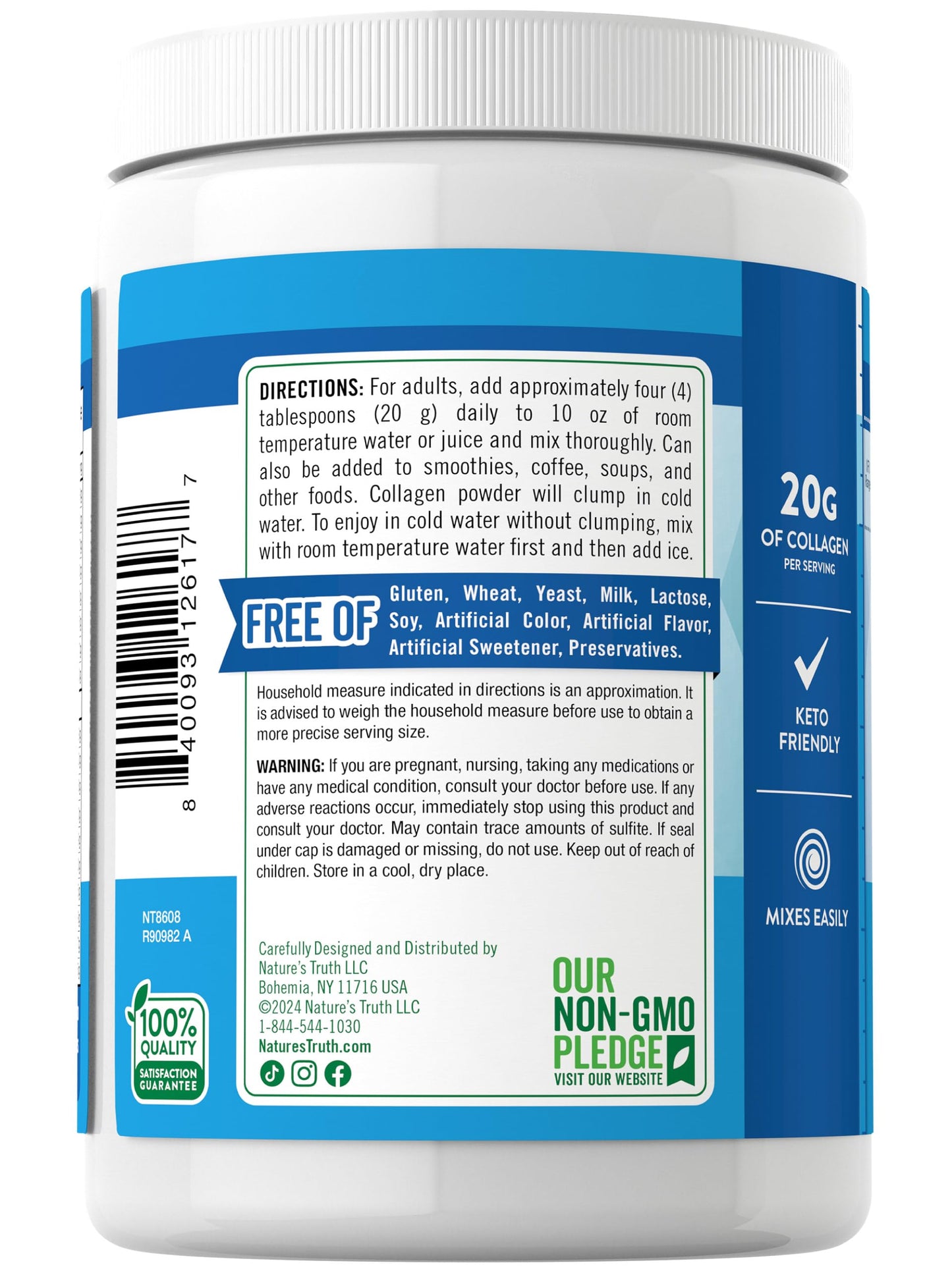 Nature's Truth Collagen Peptides Powder 10 Ounce
