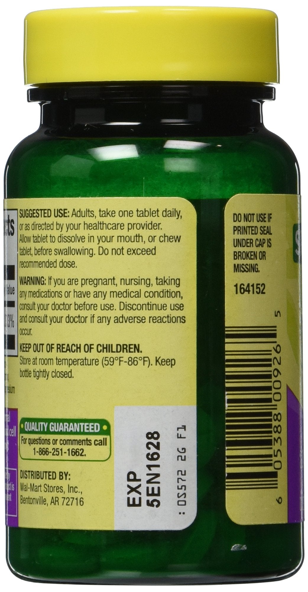 Spring Valley Vitamin B-12 5000 mcg Tablet 60 Count