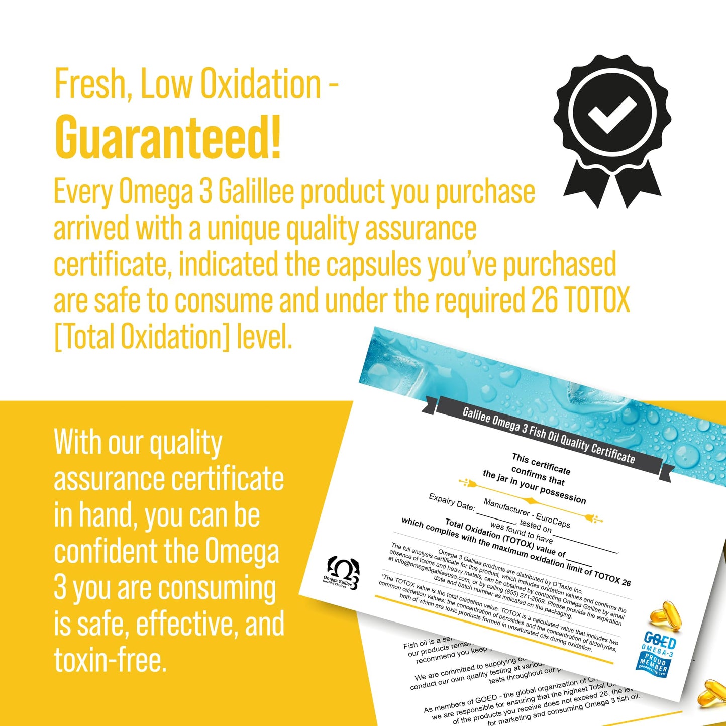 Omega 3 Galilee Healthy Choices Omega-3 Fish Oil Softgels 200