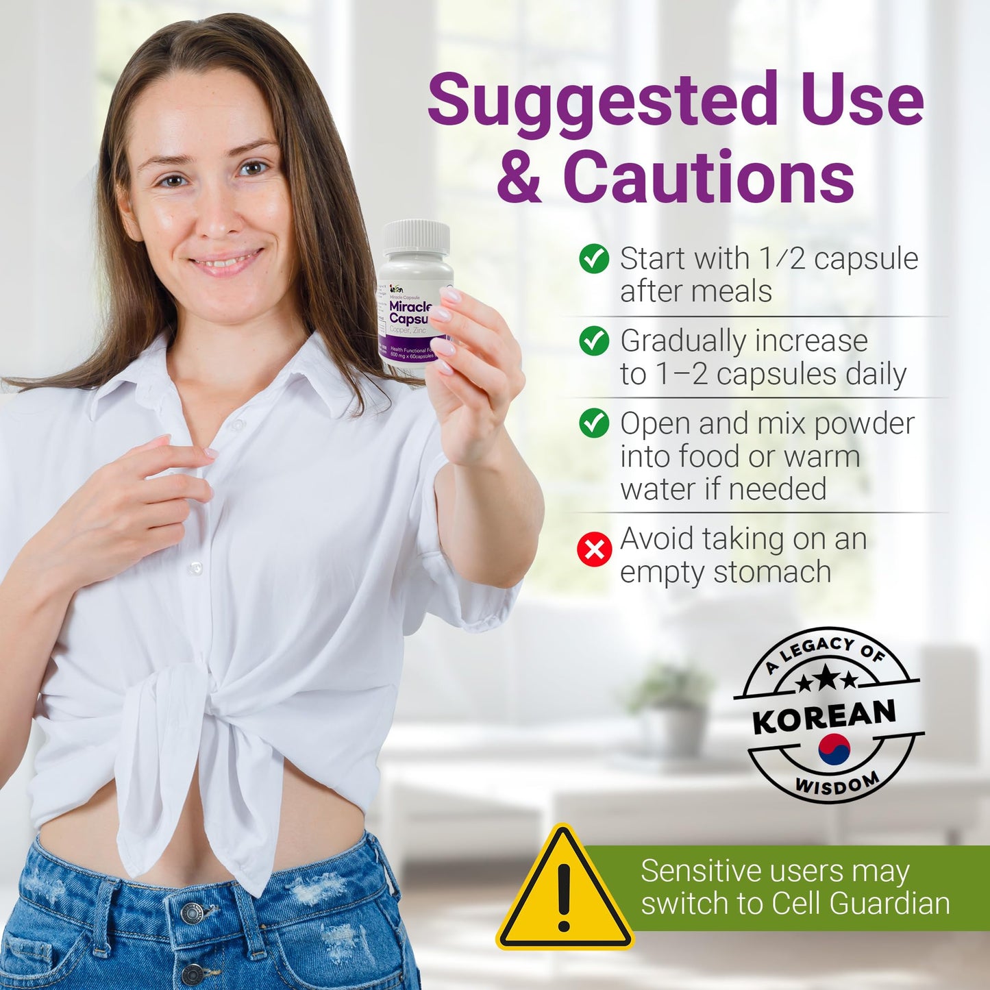 INSANORIGINS Miracle Capsule Immune Defense Support Supplement 30 Capsules