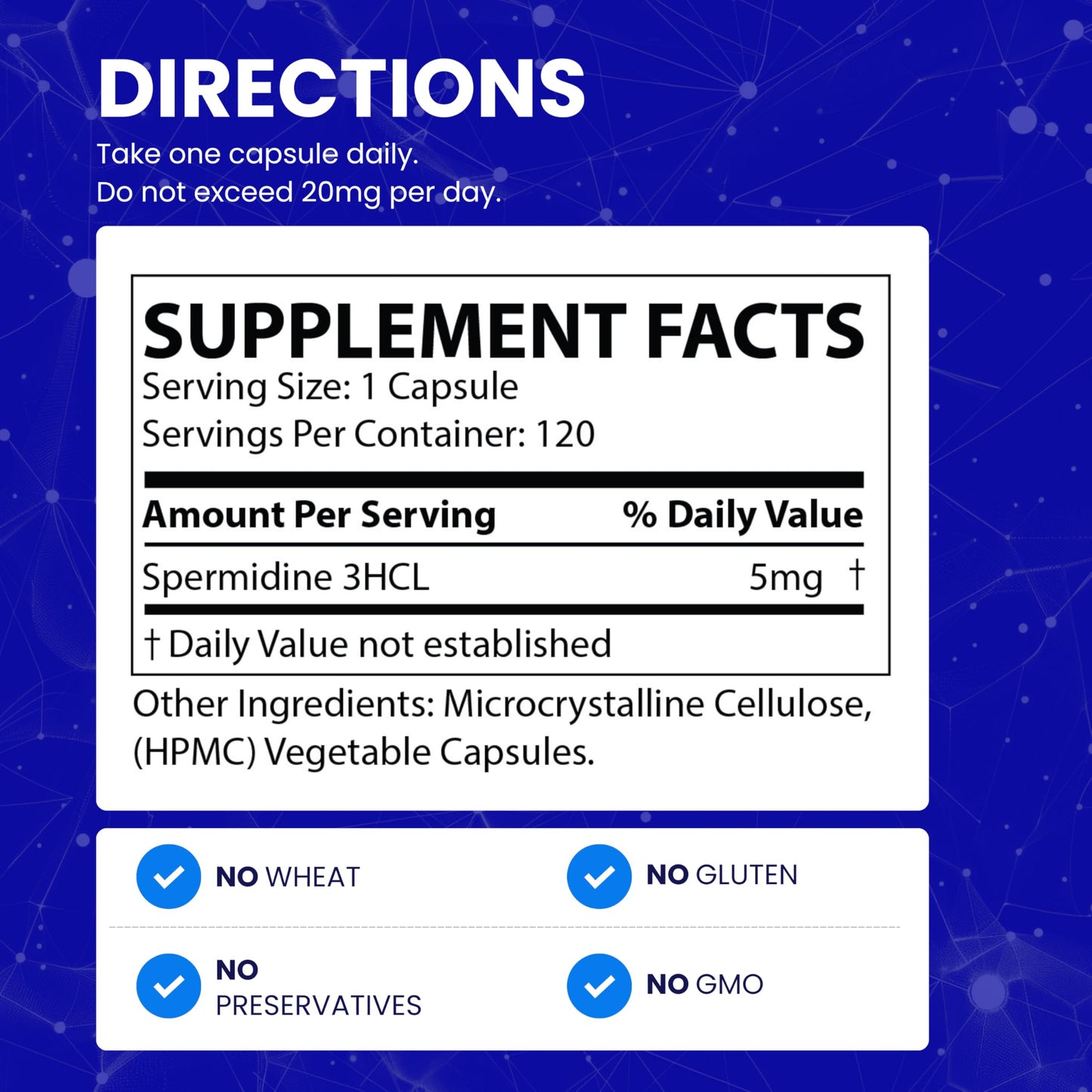 Chemist Labs Ultimate Spermidine Supplements Capsule, 120 Count