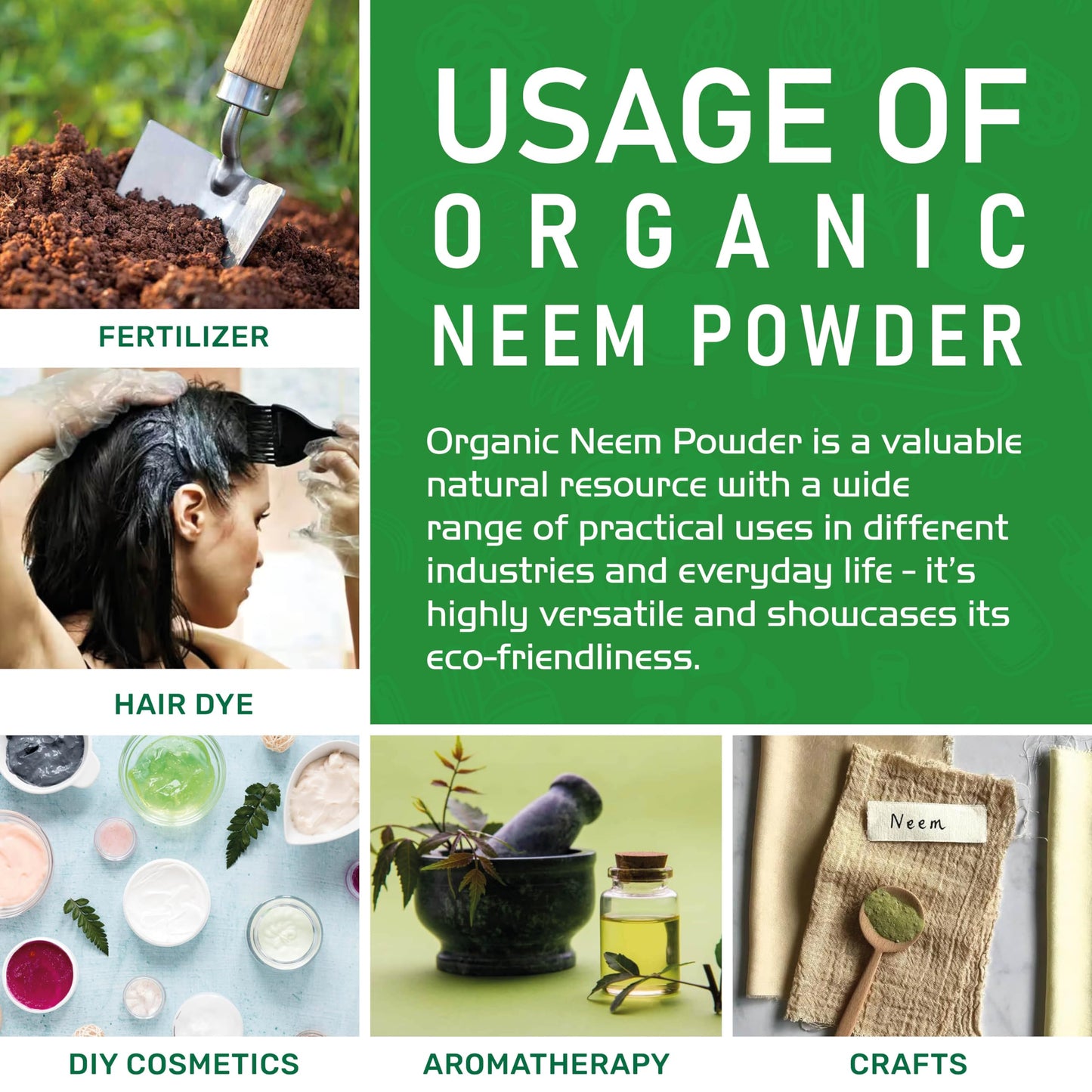 Jiva Organics Organic Neem Leaf Powder 24 oz