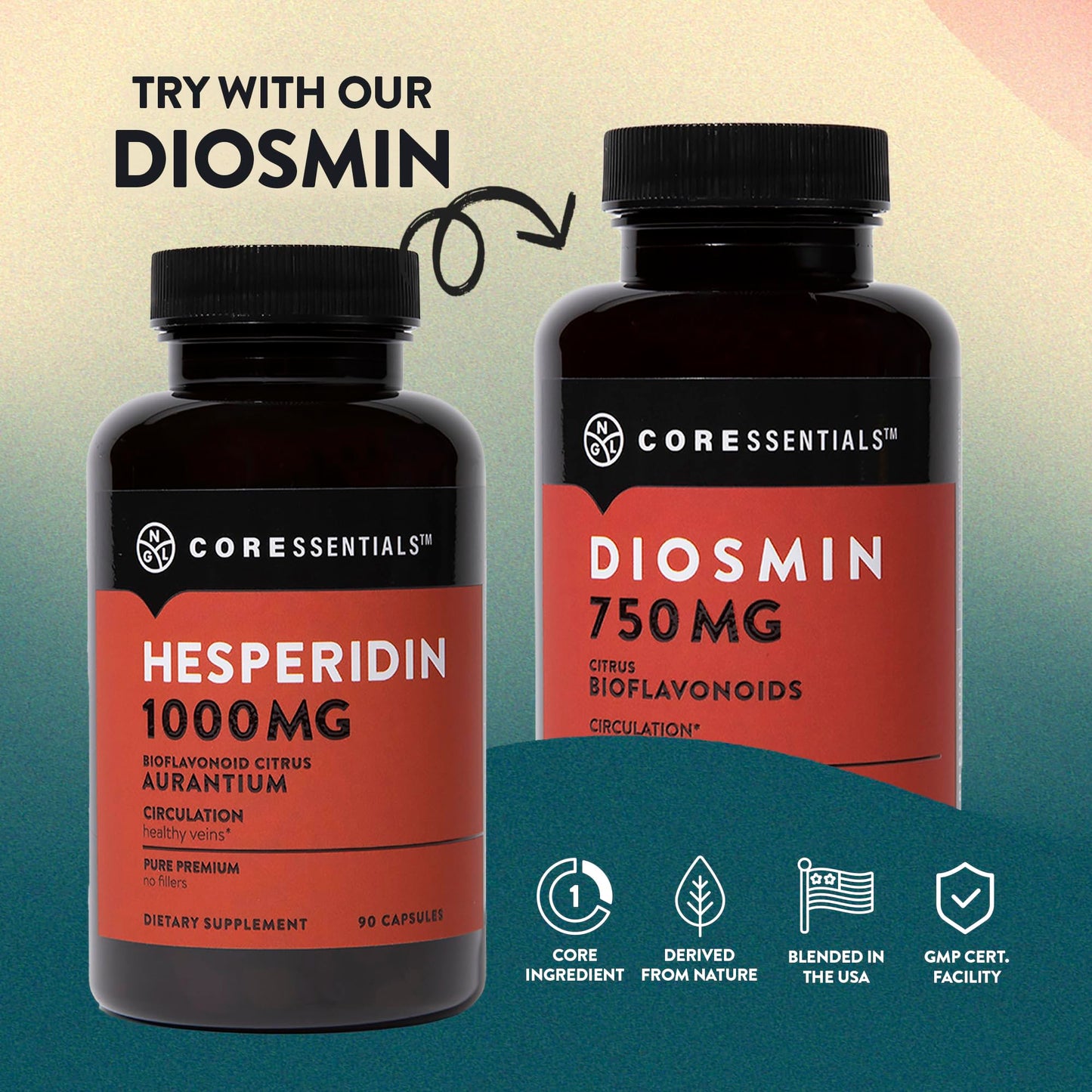 NGL Hesperidin 1000mg Capsule, 90 Capsules