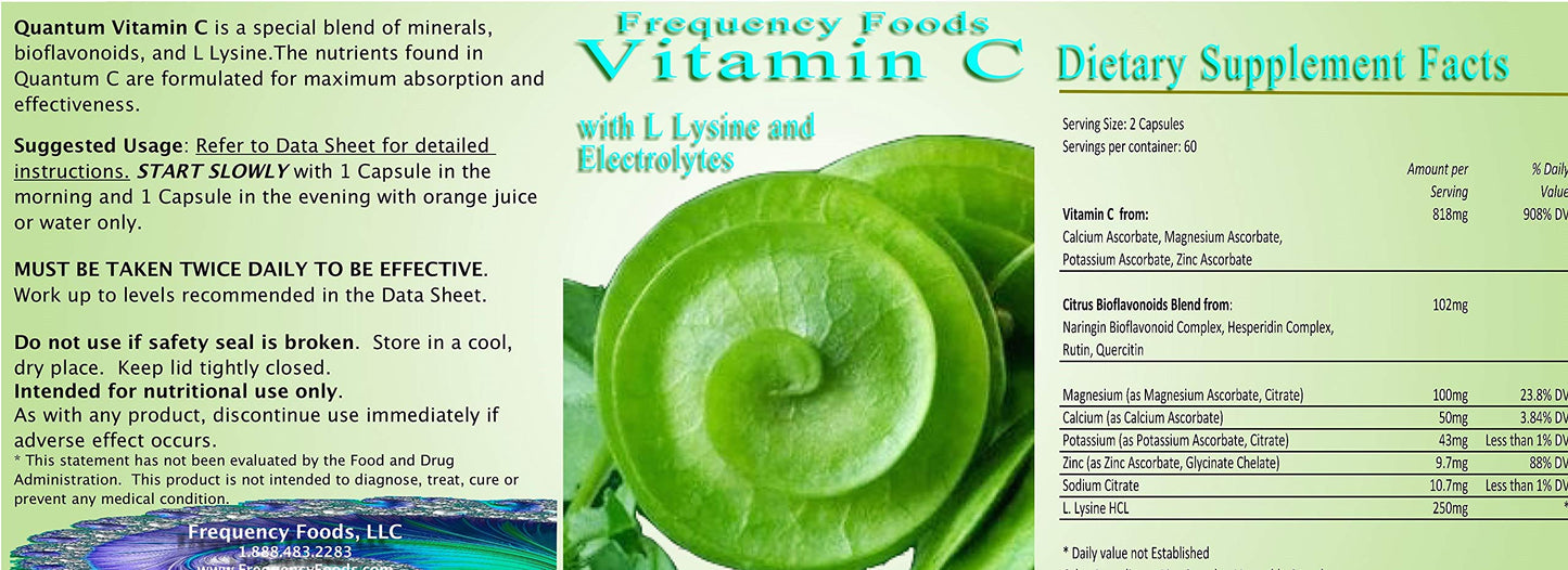 Frequency Foods Vitamin C Capsules 120