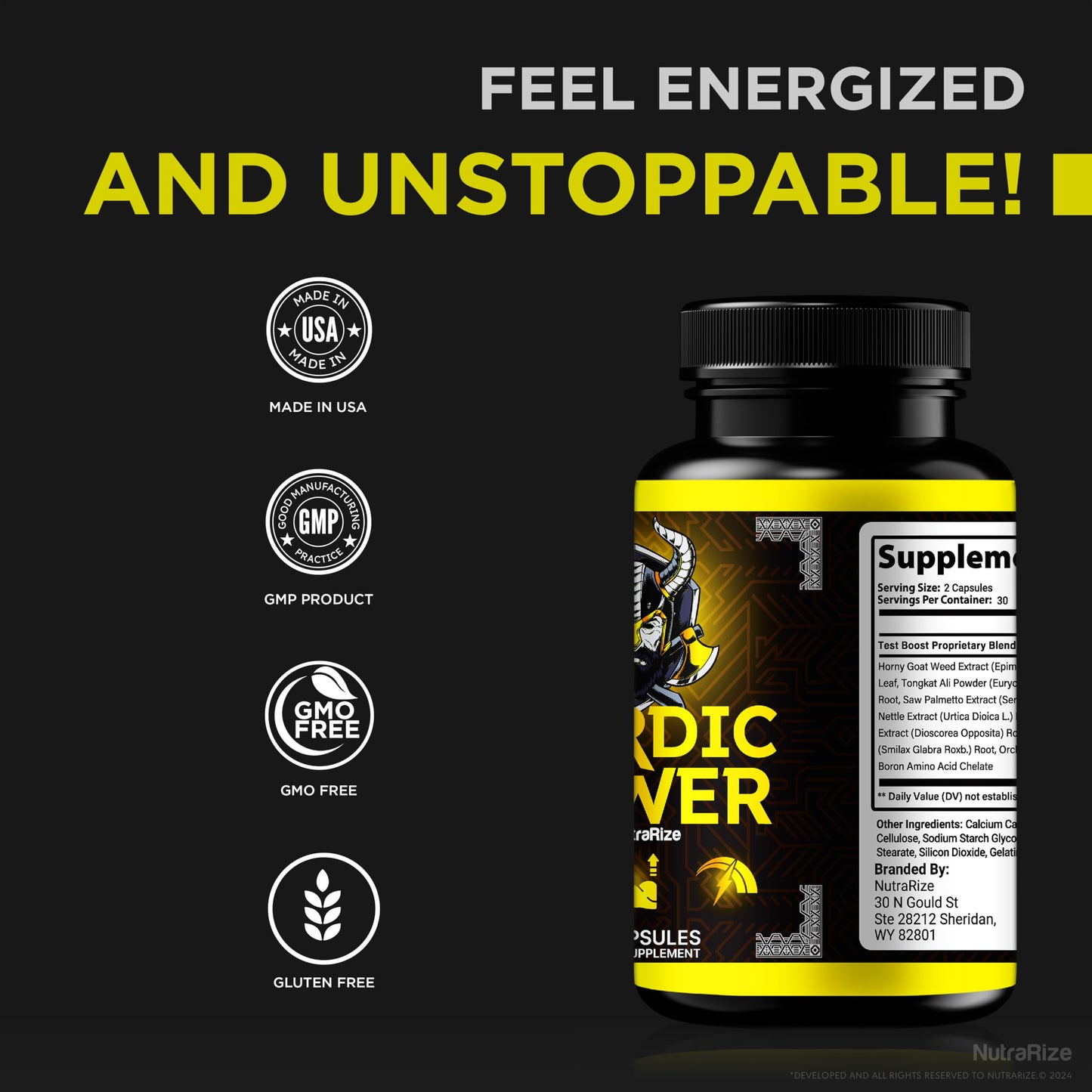 NutraRize Nordic Power Capsules 120 Capsules