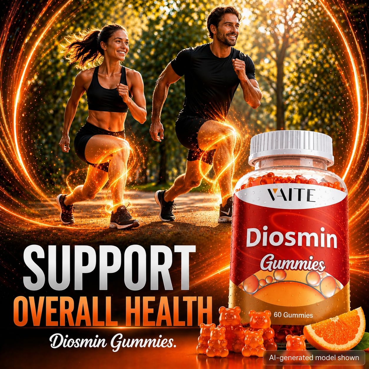 VAITE Diosmin 1000mg Gummies 60
