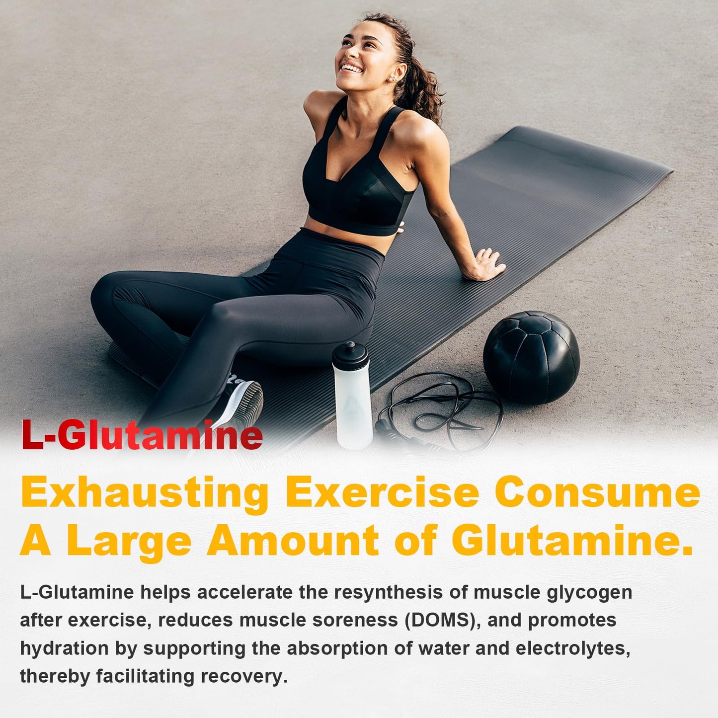 JOVITHEA L-Glutamine Gummies 1000mg, 120 Count