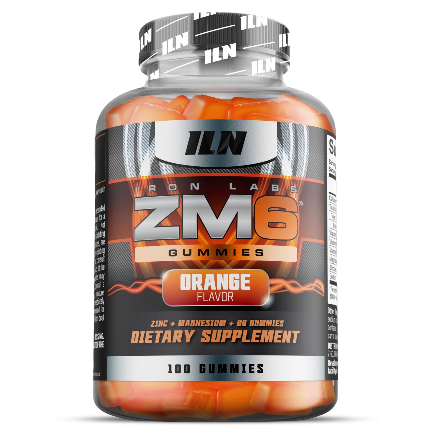 Iron Labs Nutrition ZM6 Zinc Magnesium Gummies, 100 Count