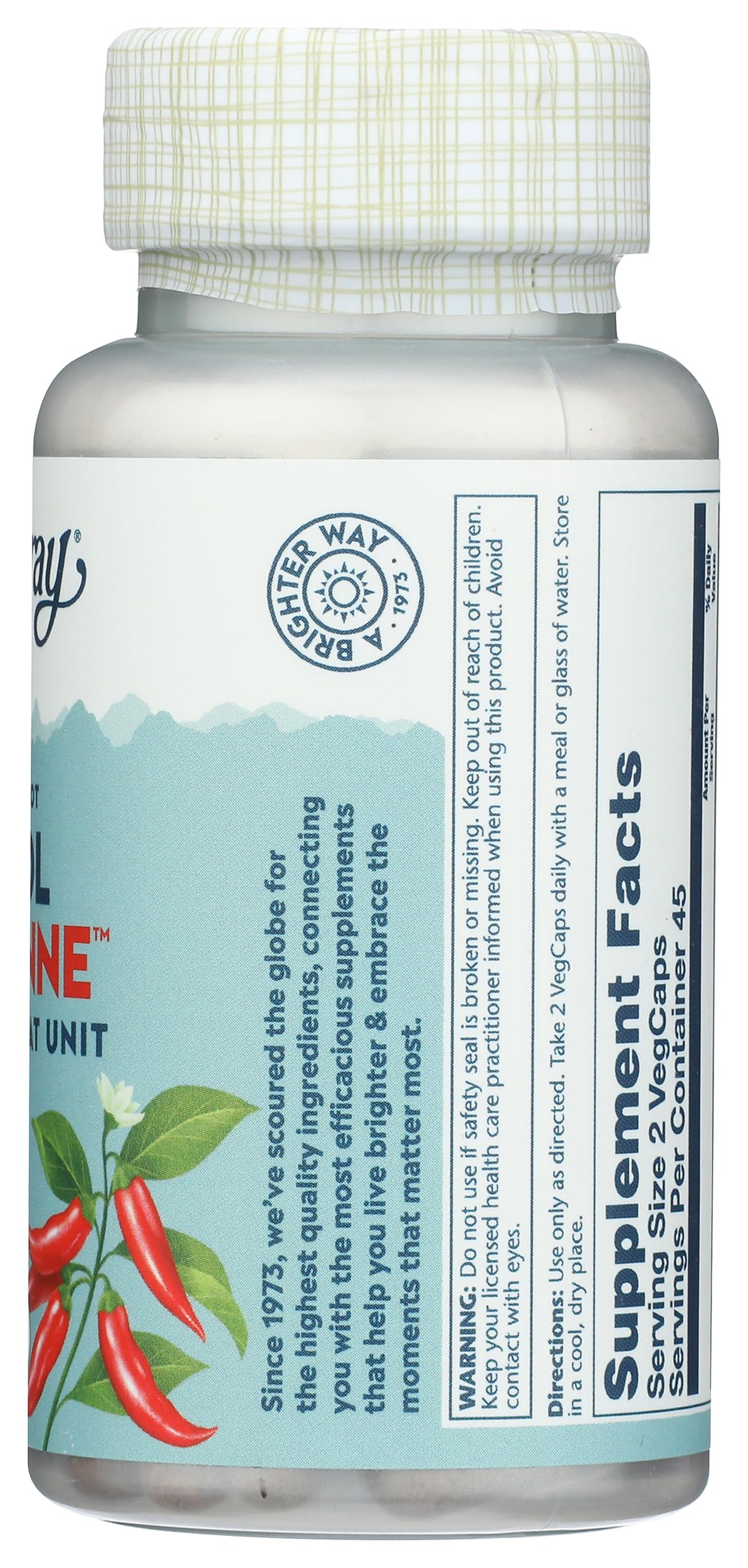 Solaray Cayenne Extra Hot VegCap 90