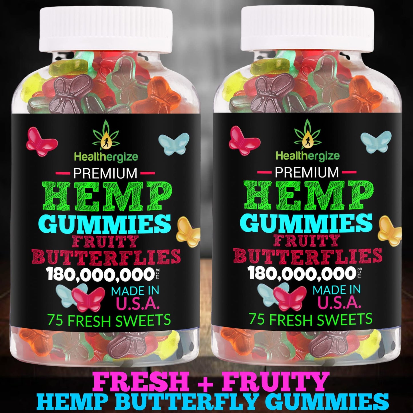Healthergize Hemp Gummies 150 Count
