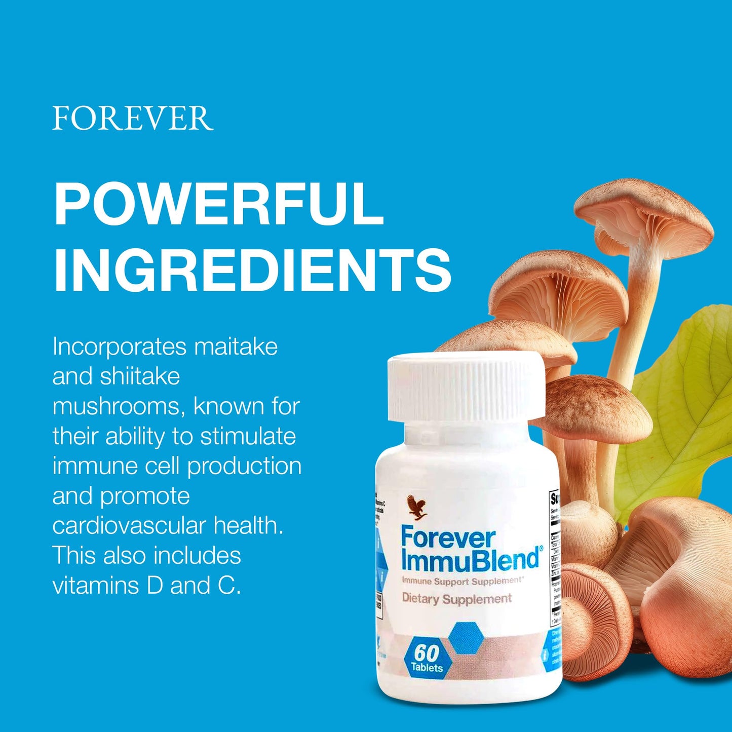 Forever Living Products Forever ImmuBlend Immune Support Supplement Tablets 60