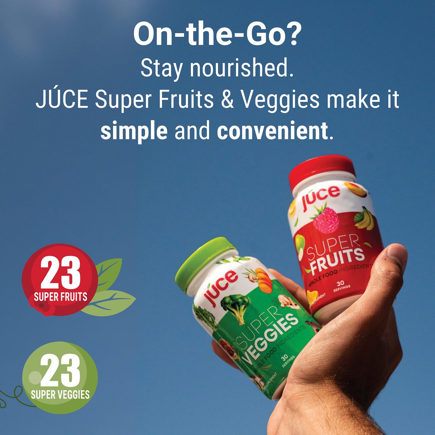Terra Kai Organics Juce Original Formula Organic Super Fruit & Veggies Supplement Reds & Greens Superfood Capsules, 180 Capsules