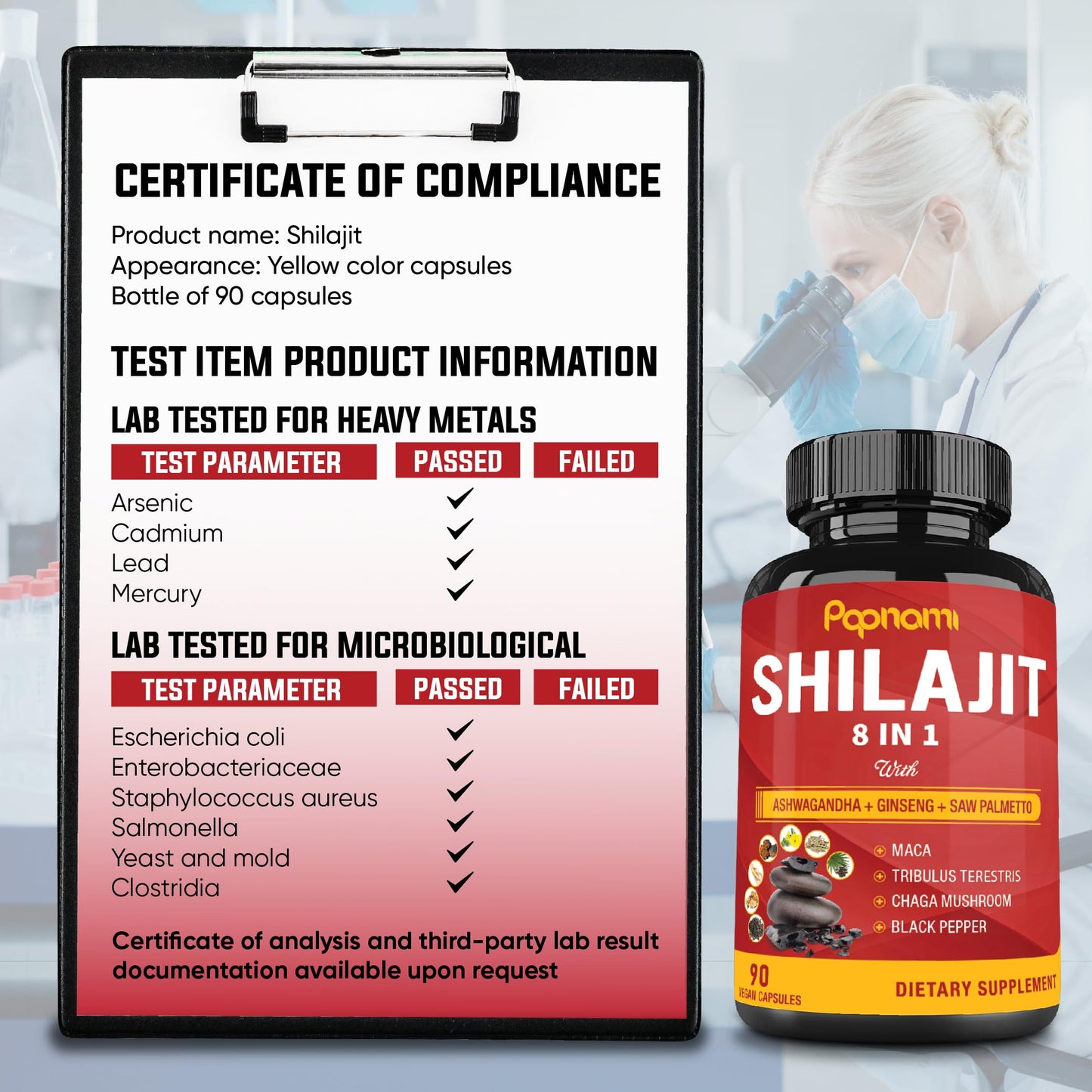 Papnami Shilajit Himalayan Capsules 90 Count