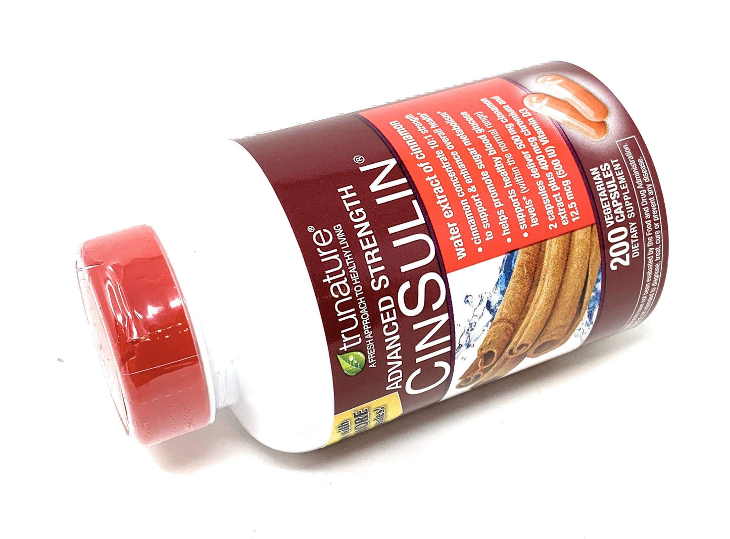 TruNature CinSulin 500mg Capsules, 200 Capsules