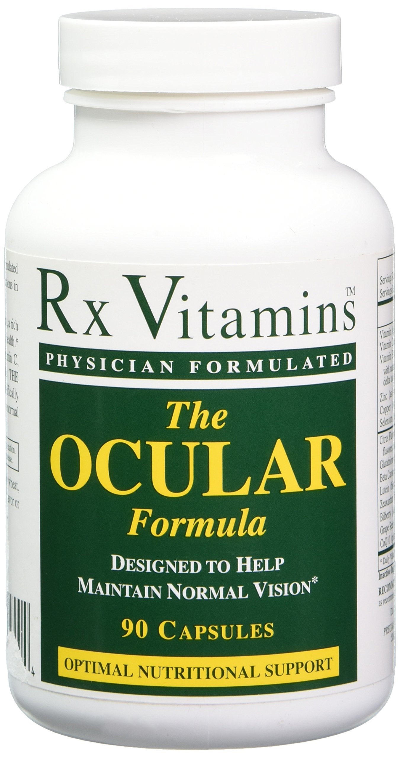 Rx Vitamins The Ocular Formula Dietary Supplement Capsule 90 Count